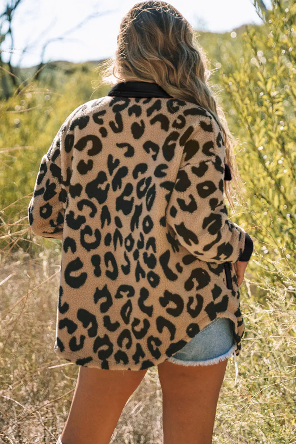 Leopard Button Up Long Sleeve Jacket-TOPS / DRESSES-[Adult]-[Female]-2022 Online Blue Zone Planet