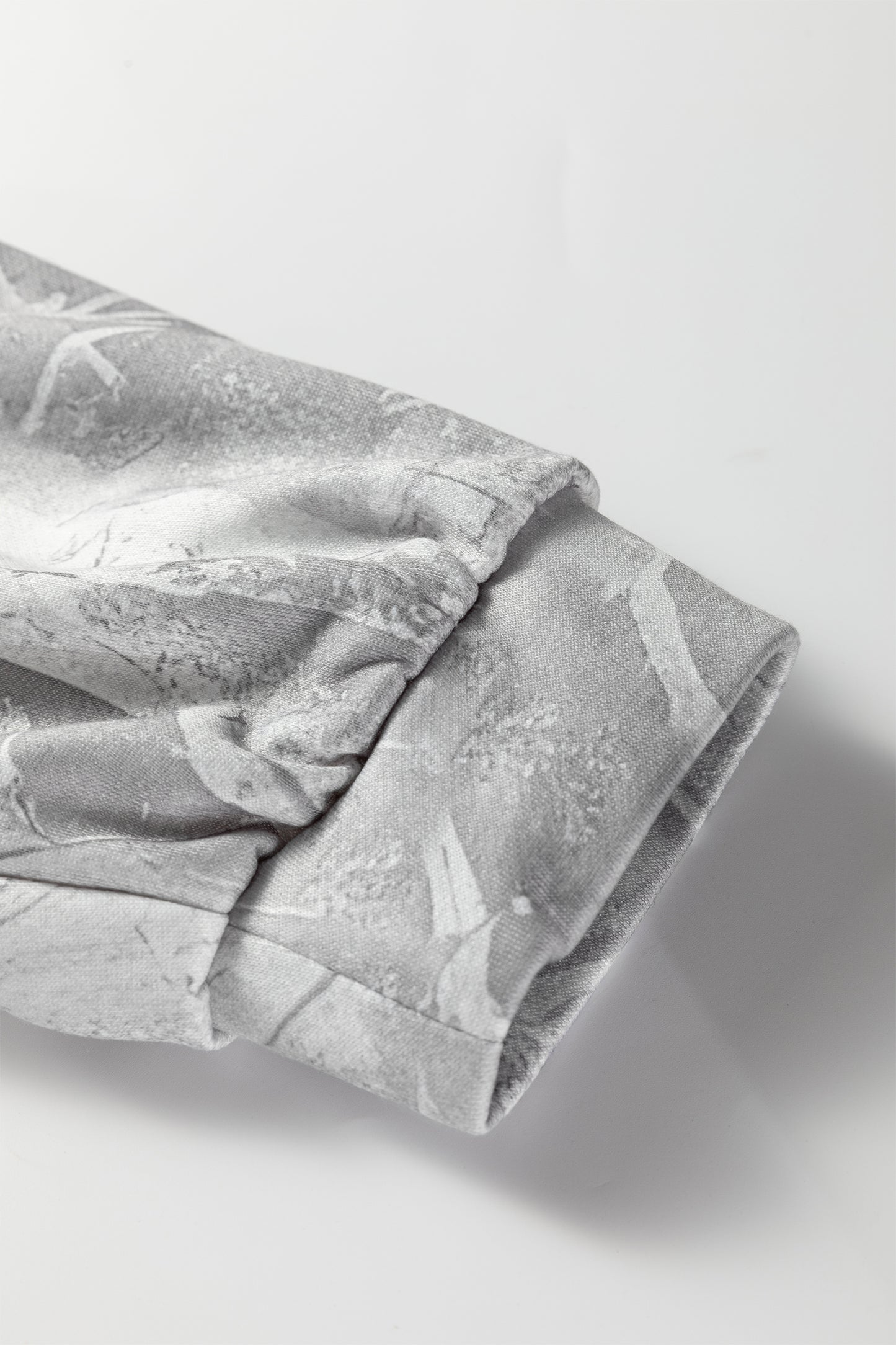 Gray Plus Size Camouflage Woodland Print Oversized Sporty Hoodie-Tops / Dresses-[Adult]-[Female]-2022 Online Blue Zone Planet