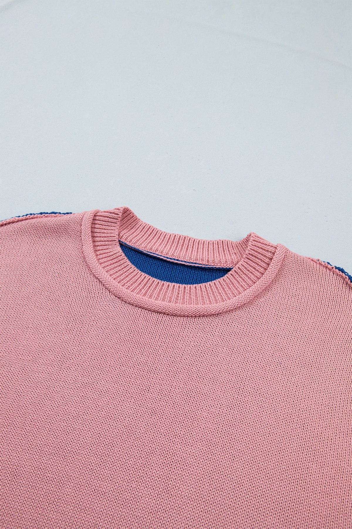 Multicolour Western Colorblock Patchwork Striped Long Sleeve Pullover Sweater-Sweaters & Cardigans/Sweaters-[Adult]-[Female]-2022 Online Blue Zone Planet