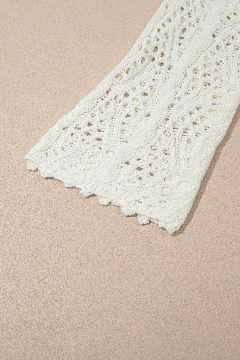 White Fashion Open Knit Hooded Beach Cover Up-Tops / Dresses-[Adult]-[Female]-2022 Online Blue Zone Planet