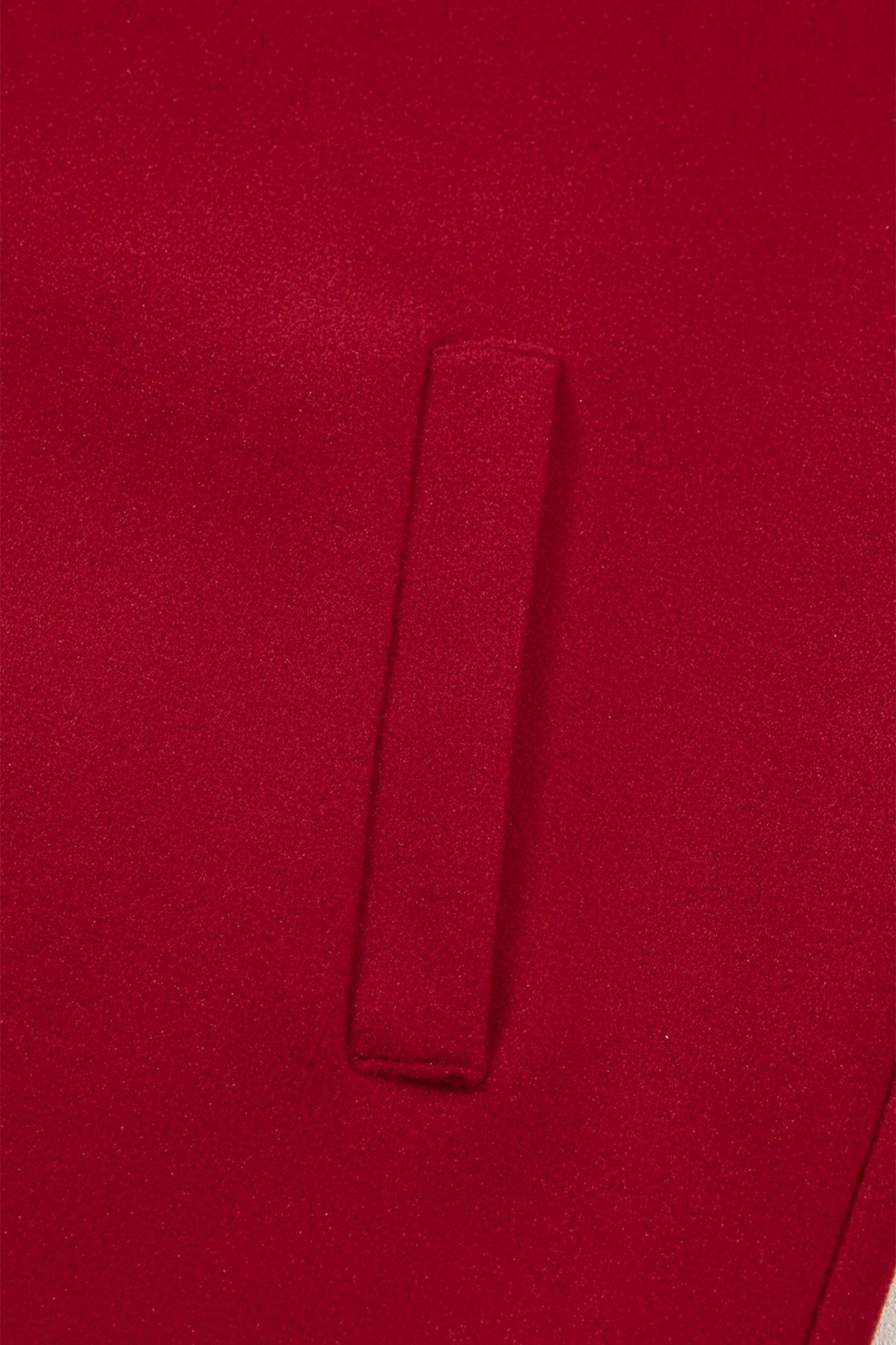 Racing Red Contrast Cuffed Drop Shoulder Zip up Tunic Hoodie-Tops / Dresses-[Adult]-[Female]-2022 Online Blue Zone Planet