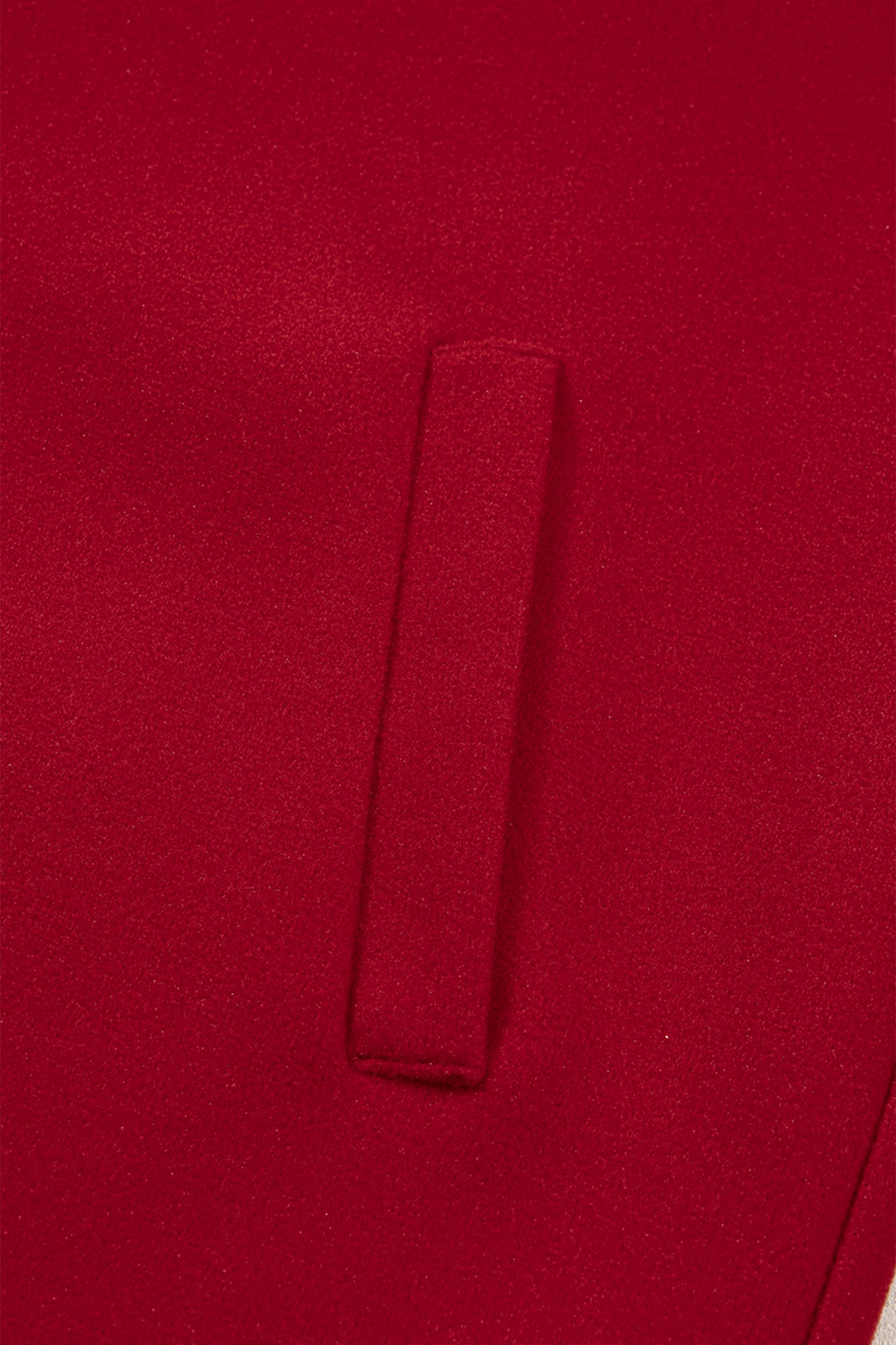 Racing Red Contrast Cuffed Drop Shoulder Zip up Tunic Hoodie-Tops / Dresses-[Adult]-[Female]-2022 Online Blue Zone Planet