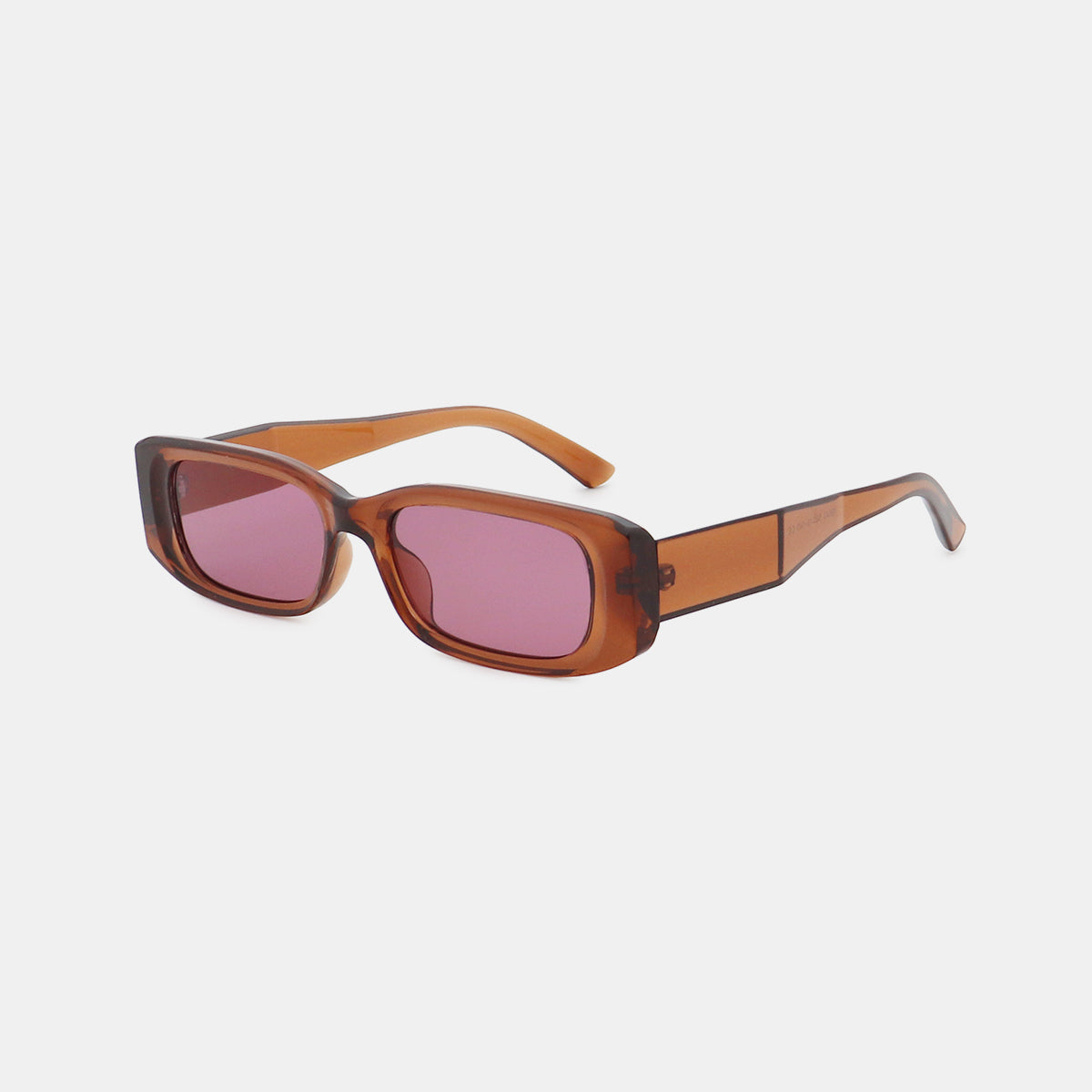 Polycarbonate Frame Rectangle Sunglasses-SUN GLASSES-[Adult]-[Female]-2022 Online Blue Zone Planet