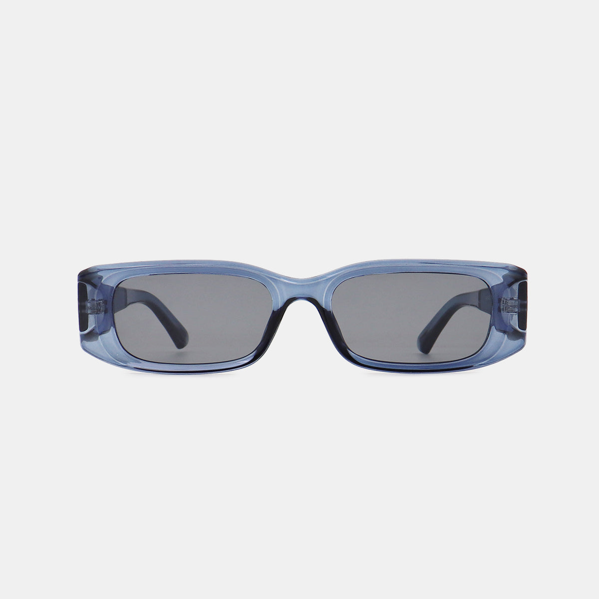Polycarbonate Frame Rectangle Sunglasses-SUN GLASSES-[Adult]-[Female]-Dusty Blue-One Size-2022 Online Blue Zone Planet