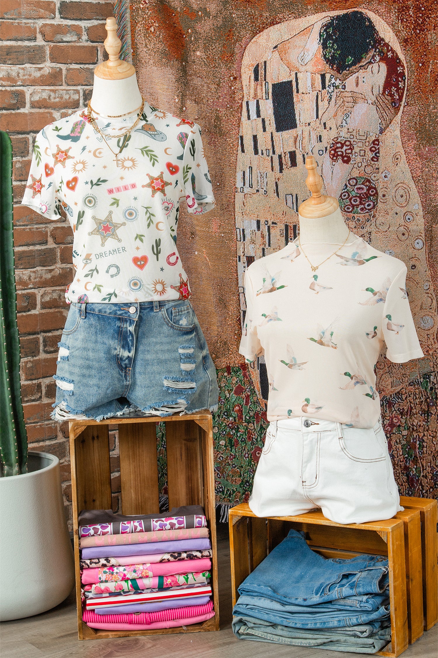 White Love Wild Dreamer Western Print Sheer Mesh Top-Tops/Tops & Tees-[Adult]-[Female]-2022 Online Blue Zone Planet