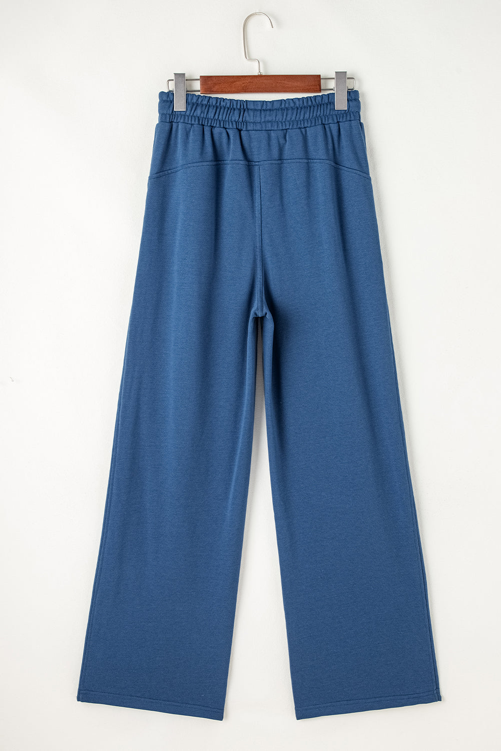 Drawstring Elastic Waist Straight Leg Pants-BOTTOMS SIZES SMALL MEDIUM LARGE-[Adult]-[Female]-2022 Online Blue Zone Planet