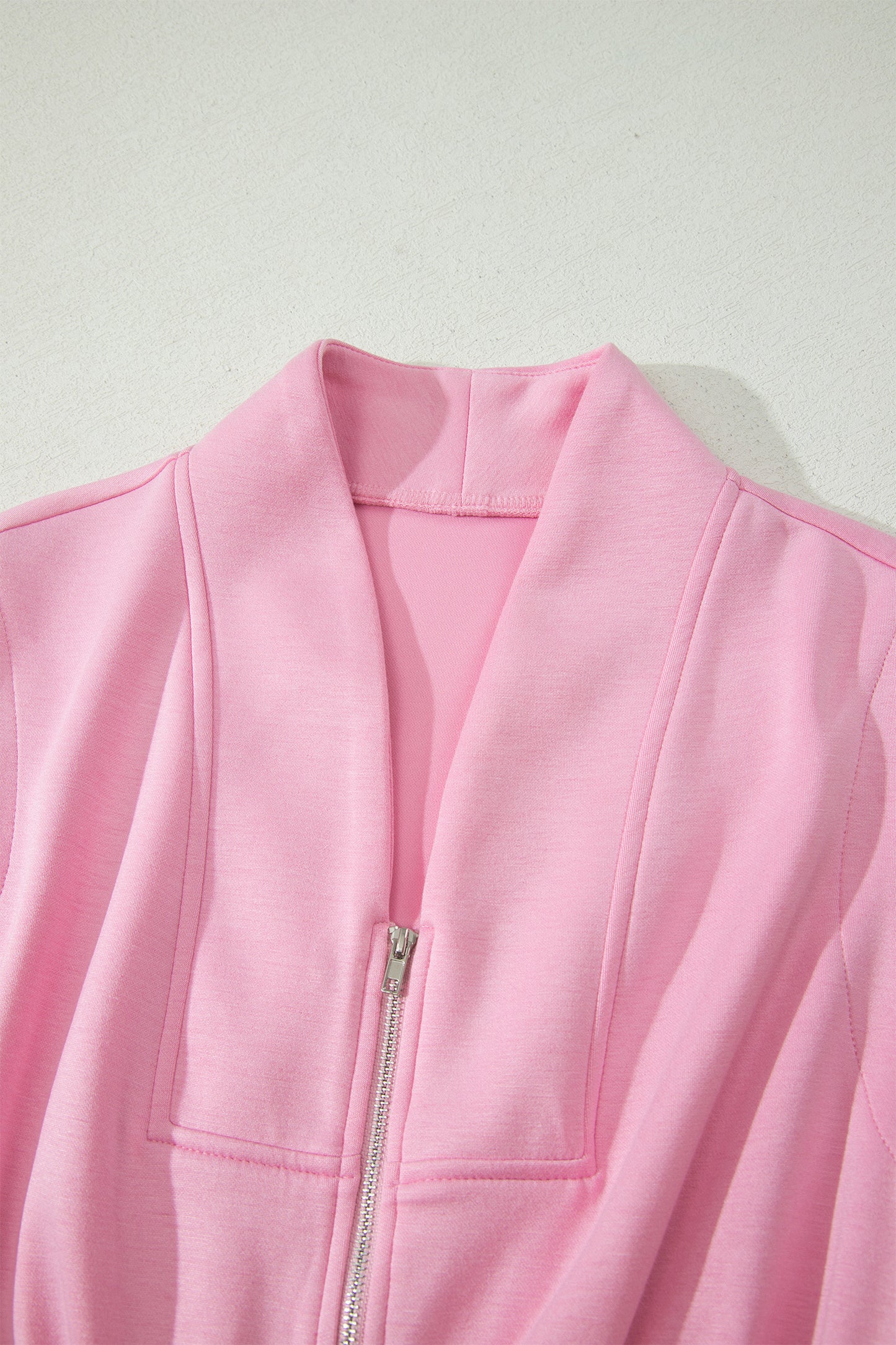 Pink V Neck Sleeveless Double Zip Shift Midi Dress-TOPS / DRESSES-[Adult]-[Female]-2022 Online Blue Zone Planet