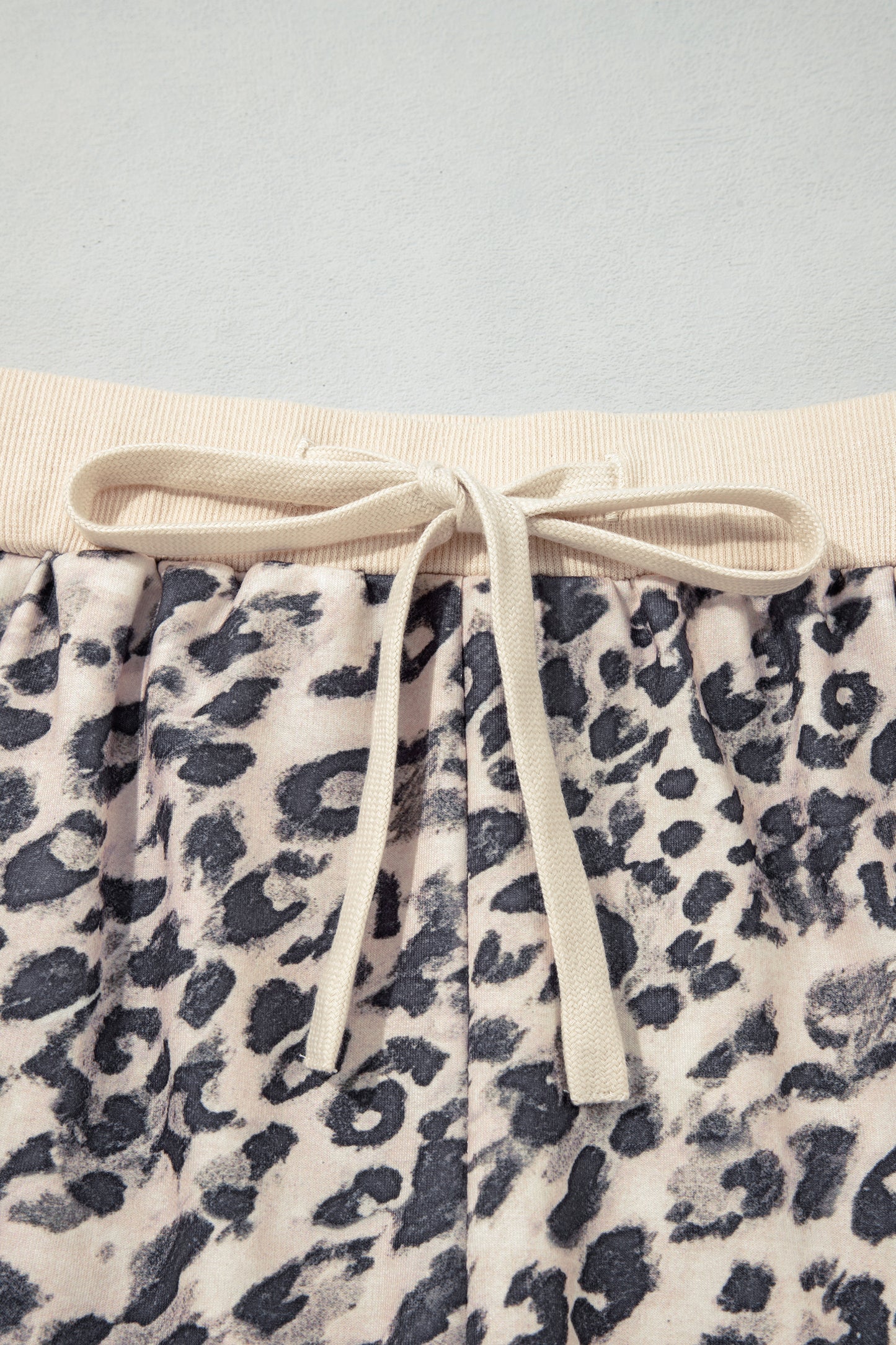 Multicolour Leopard Zip-Up Hooded Drawstring Pant Set-Two Piece Sets/Short Sets-[Adult]-[Female]-2022 Online Blue Zone Planet