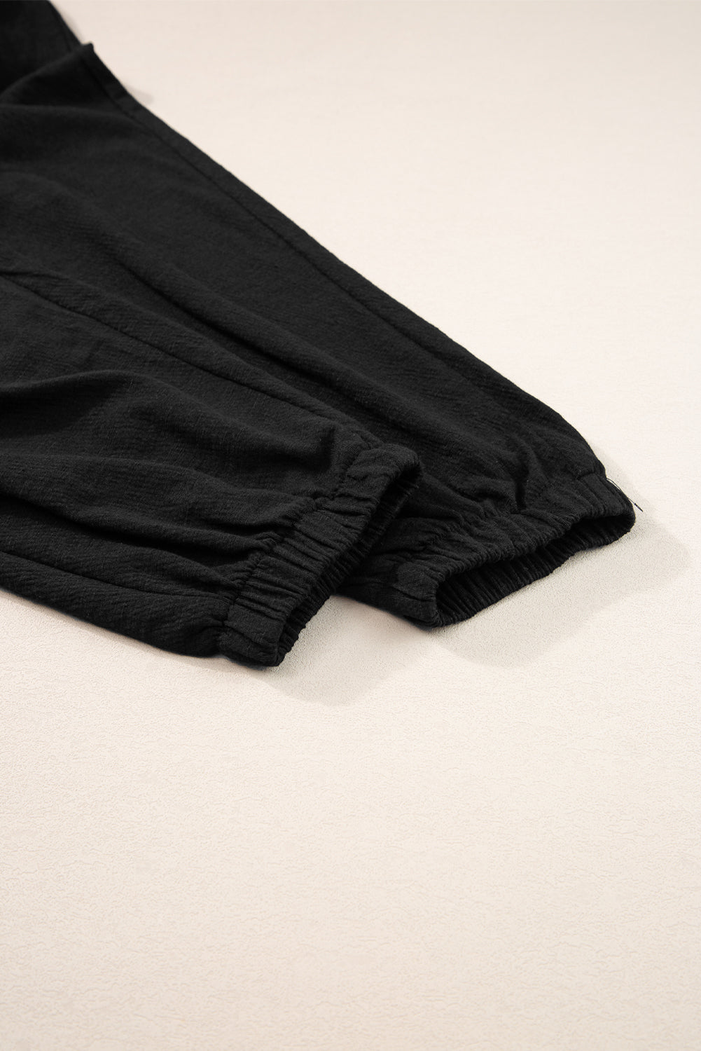 Black Shirred High Waist Sleeveless V Neck Jumpsuit-Bottoms/Jumpsuits & Rompers-[Adult]-[Female]-2022 Online Blue Zone Planet