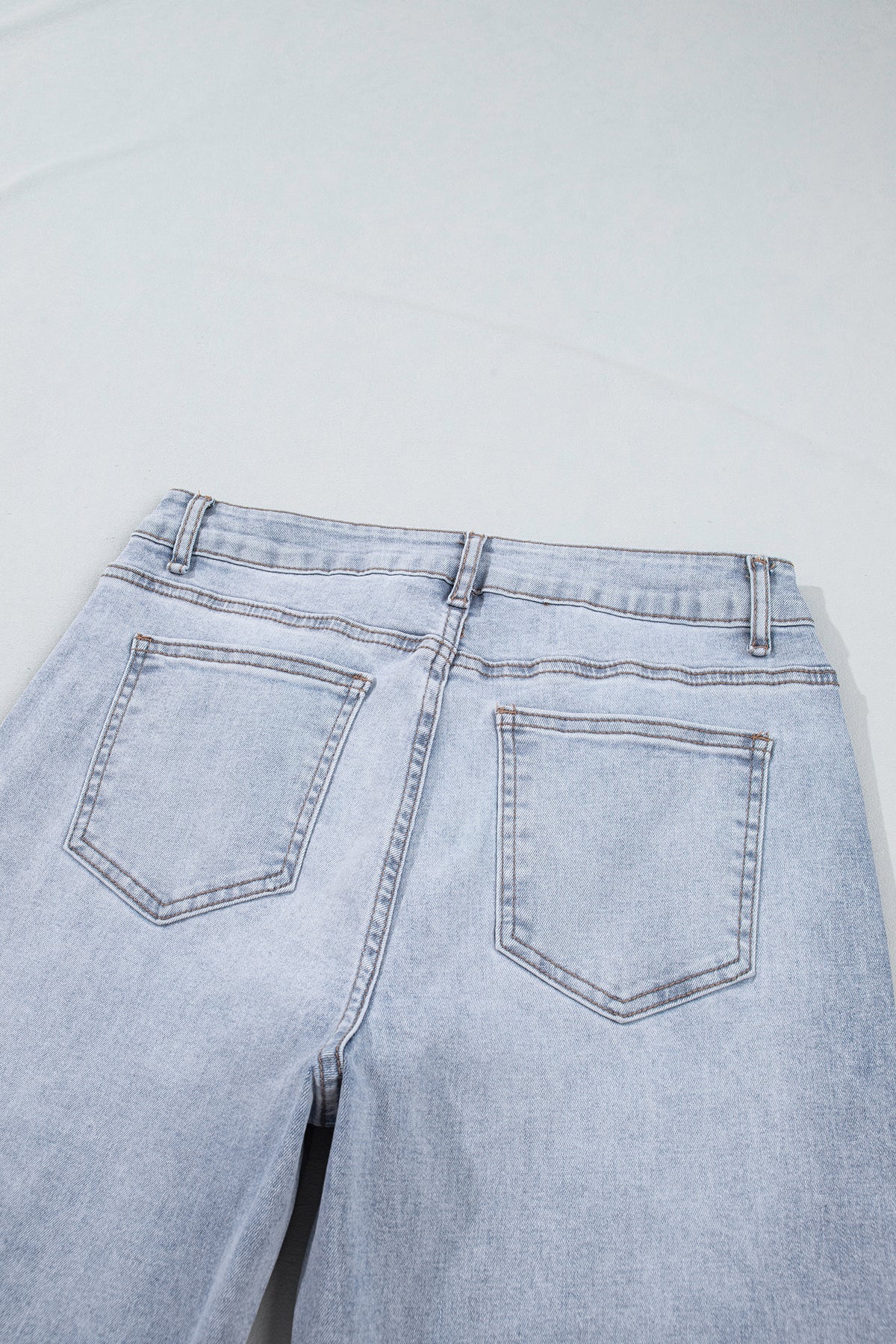 Beau Blue Sparkle Detail Western Casual Shift Jeans-Bottoms/Jeans-[Adult]-[Female]-2022 Online Blue Zone Planet