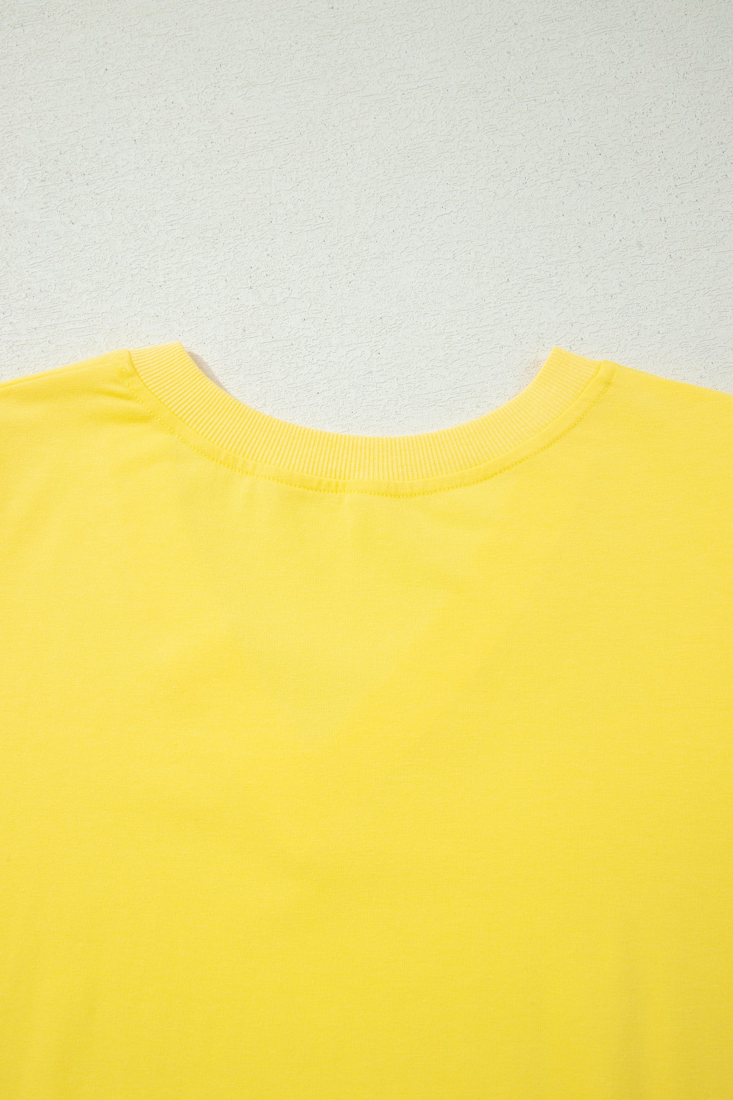 Yellow Solid Color V Neck Short Puff Sleeve Blouse-Tops/Blouses & Shirts-[Adult]-[Female]-2022 Online Blue Zone Planet