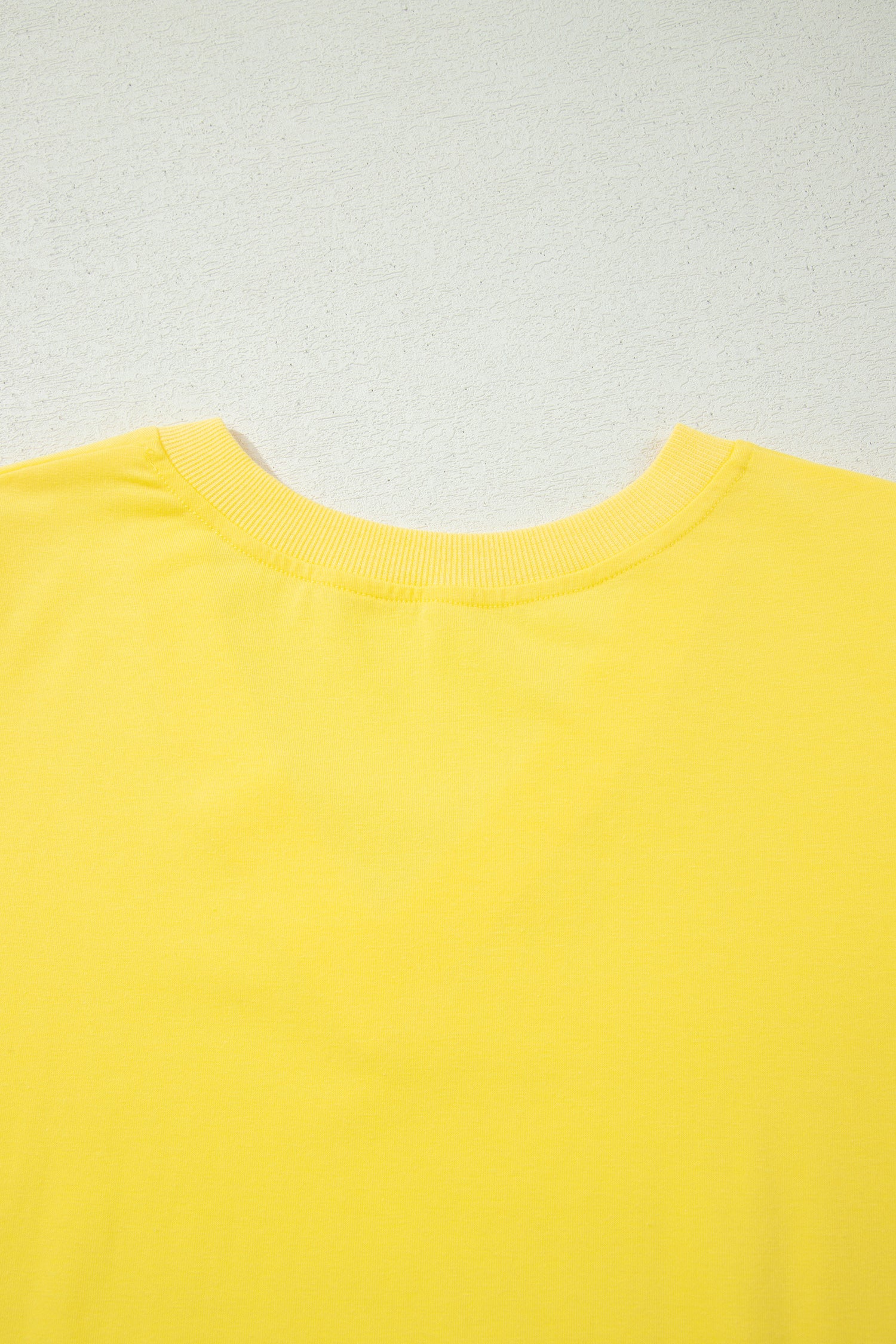 Yellow Solid Color V Neck Short Puff Sleeve Blouse-Tops/Blouses & Shirts-[Adult]-[Female]-2022 Online Blue Zone Planet