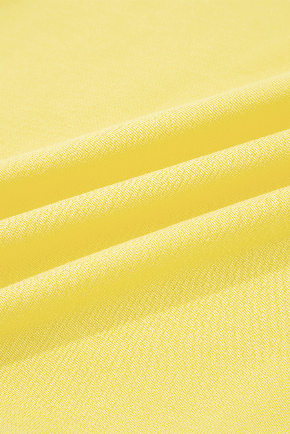 Yellow Cream Drop Shoulder Puff Sleeve Crop Pullover Drawstring Wide Leg Pants Set-Two Piece Sets/Pant Sets-[Adult]-[Female]-2022 Online Blue Zone Planet