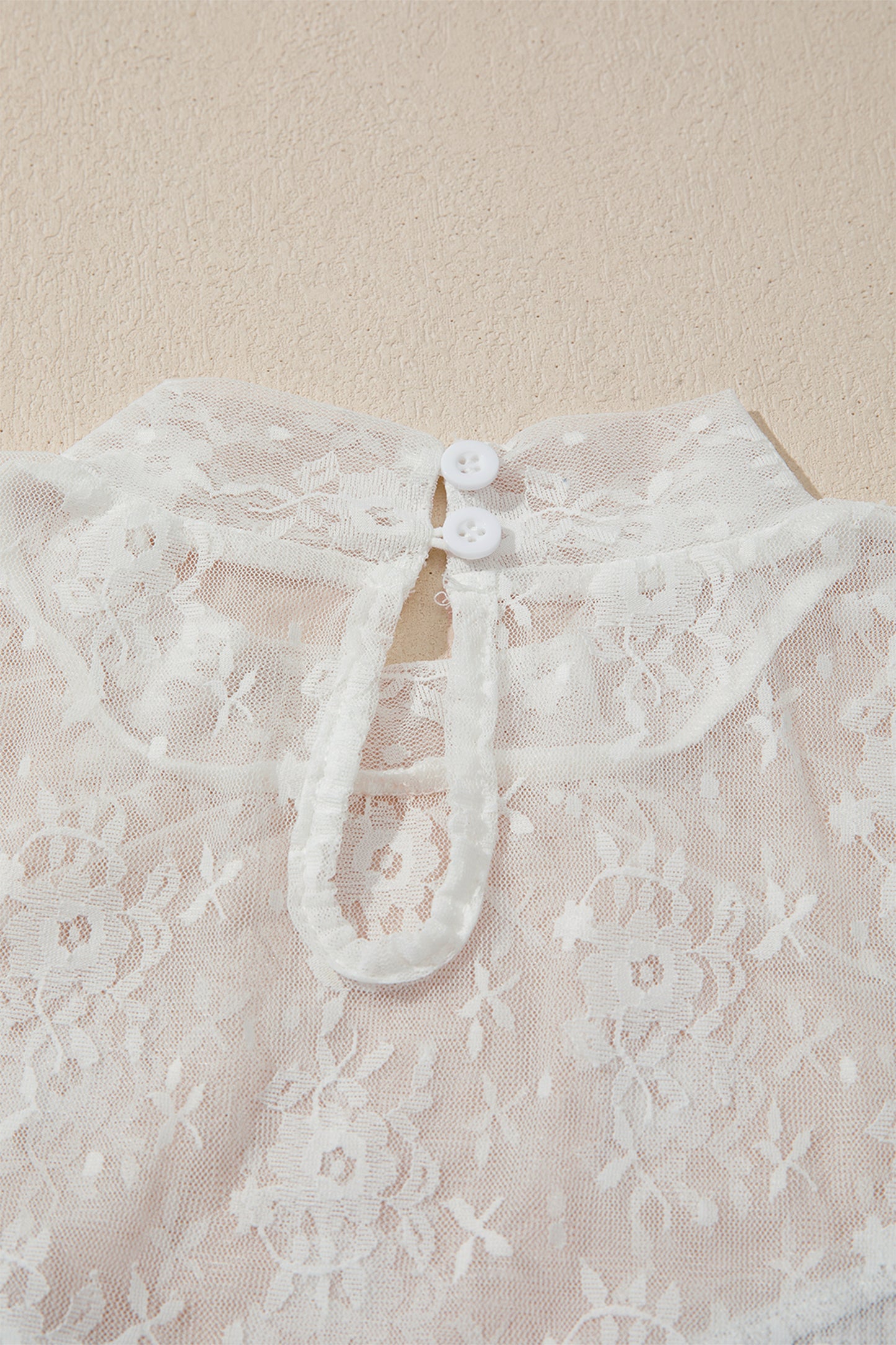 Jet Stream Lace Mesh Long Sleeve Top