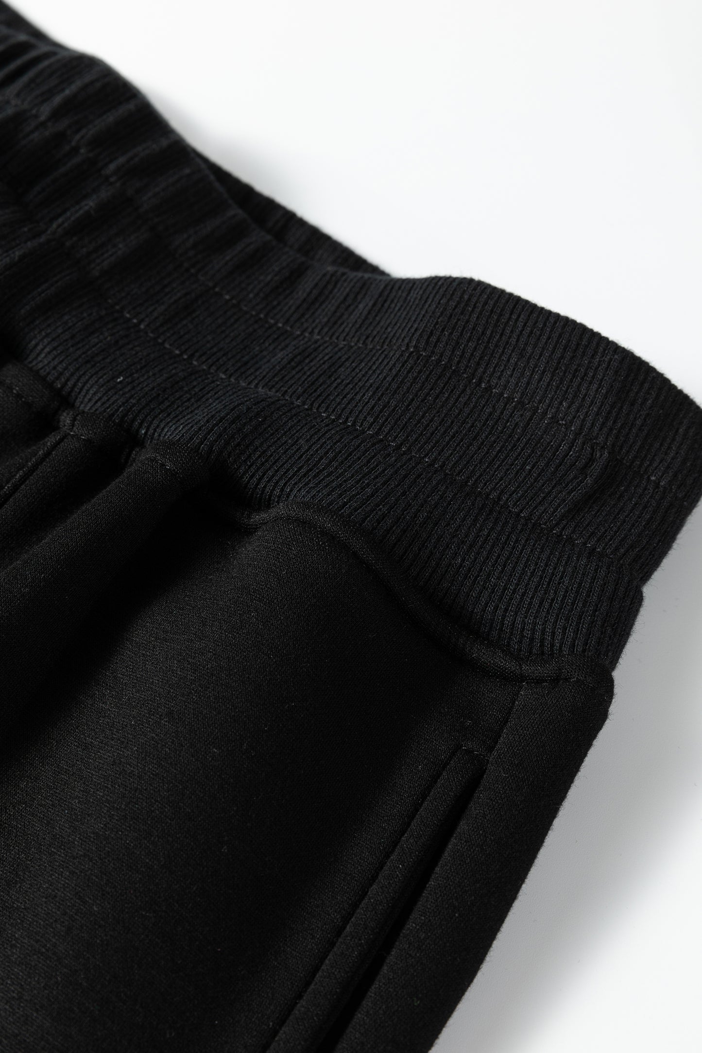 Bristol Black Collared V Neck Pullover Sweatshirt Sweatpants Set-Two Piece Sets/Pant Sets-[Adult]-[Female]-2022 Online Blue Zone Planet