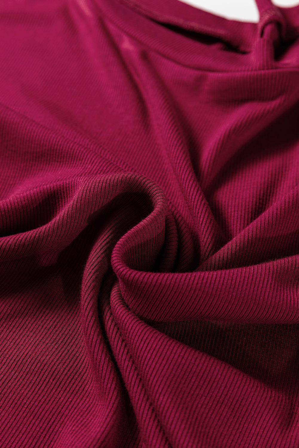 Wild Ginger Contrast Floral Sleeve Solid Ribbed Body Patchwork Long Sleeve Top-Tops/Long Sleeve Tops-[Adult]-[Female]-2022 Online Blue Zone Planet