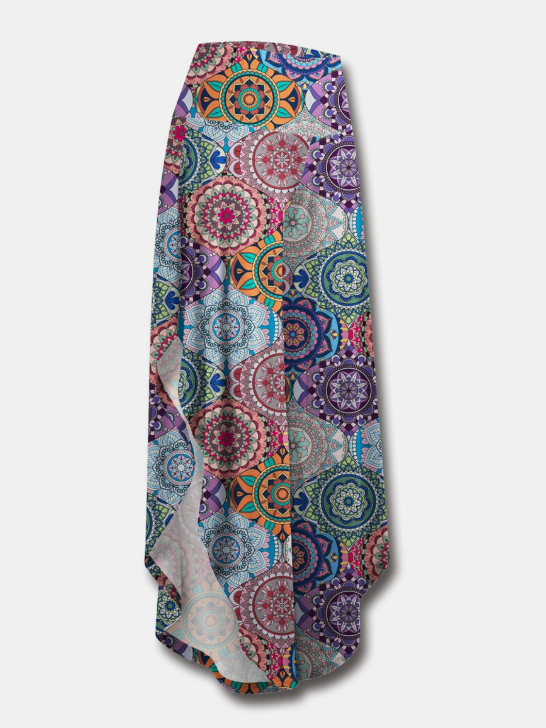 FAM-FAM Printed Wide Leg Pants-BOTTOM SIZES SMALL MEDIUM LARGE-[Adult]-[Female]-Multicolor-S-2022 Online Blue Zone Planet