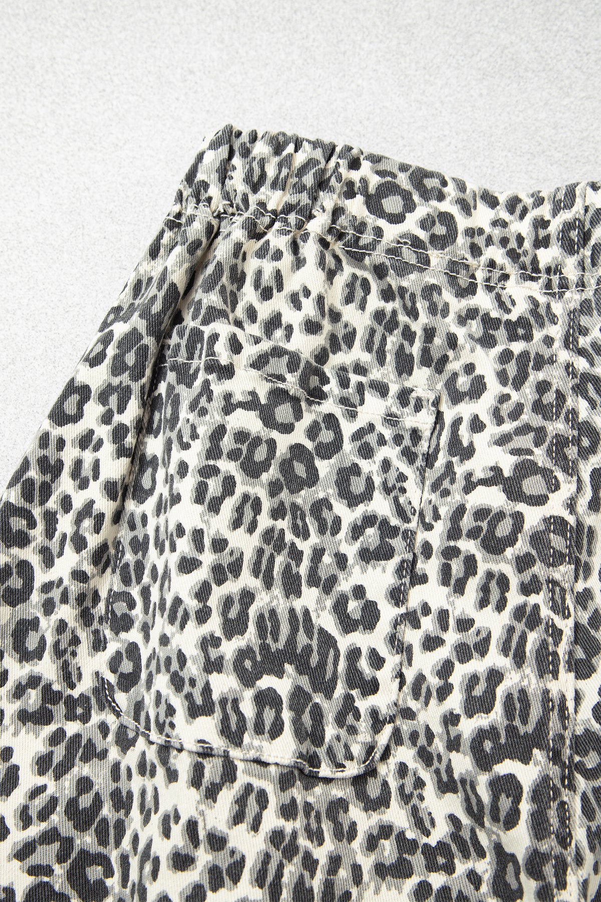 Brown Leopard Print Rainbow Striped Detail Buttoned Loose Jogger Jeans-Bottoms/Jeans-[Adult]-[Female]-2022 Online Blue Zone Planet