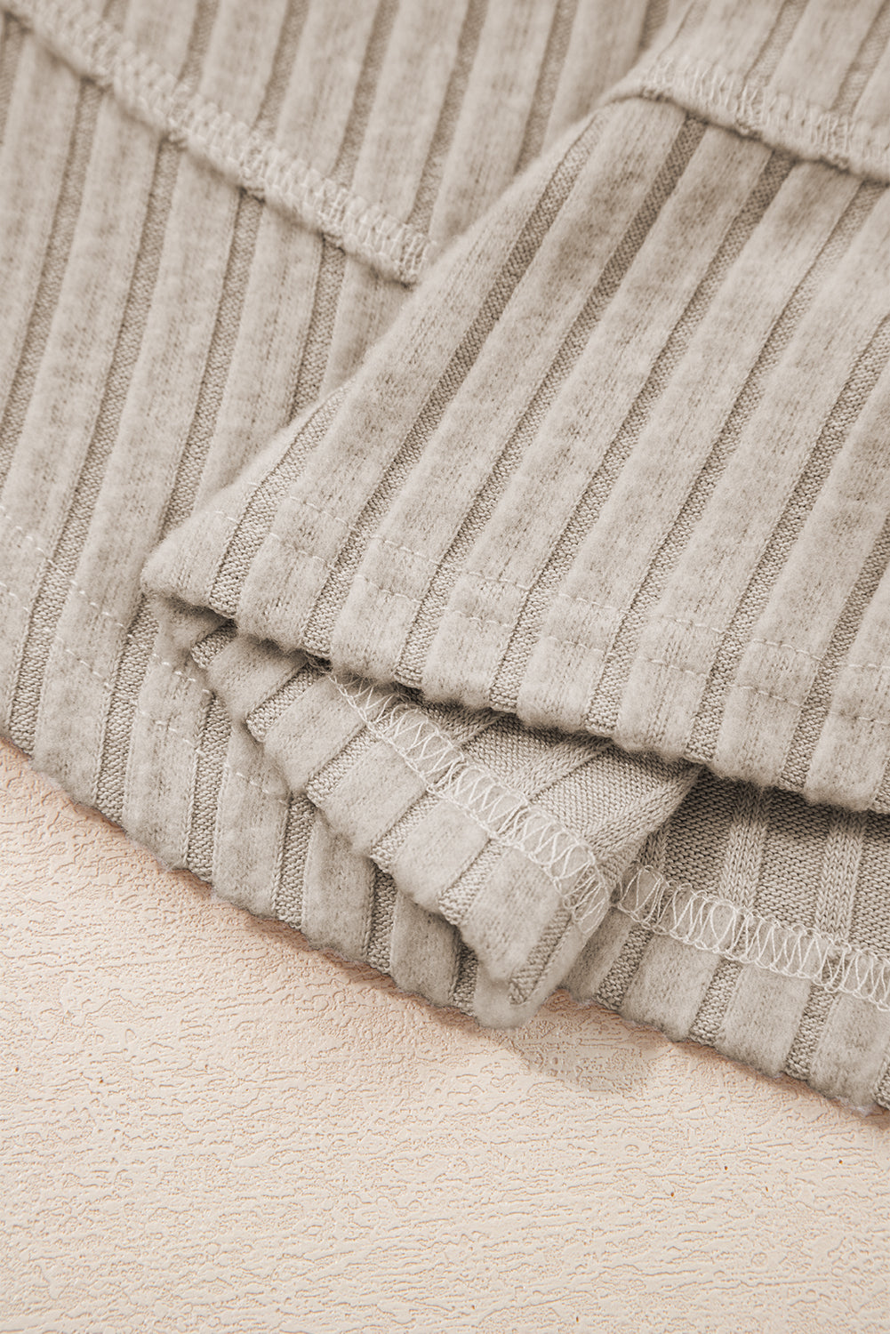 Jet Stream Ribbed Texture Round Neck Long Sleeve Rounded Hem Knit Top-Tops/Long Sleeve Tops-[Adult]-[Female]-2022 Online Blue Zone Planet