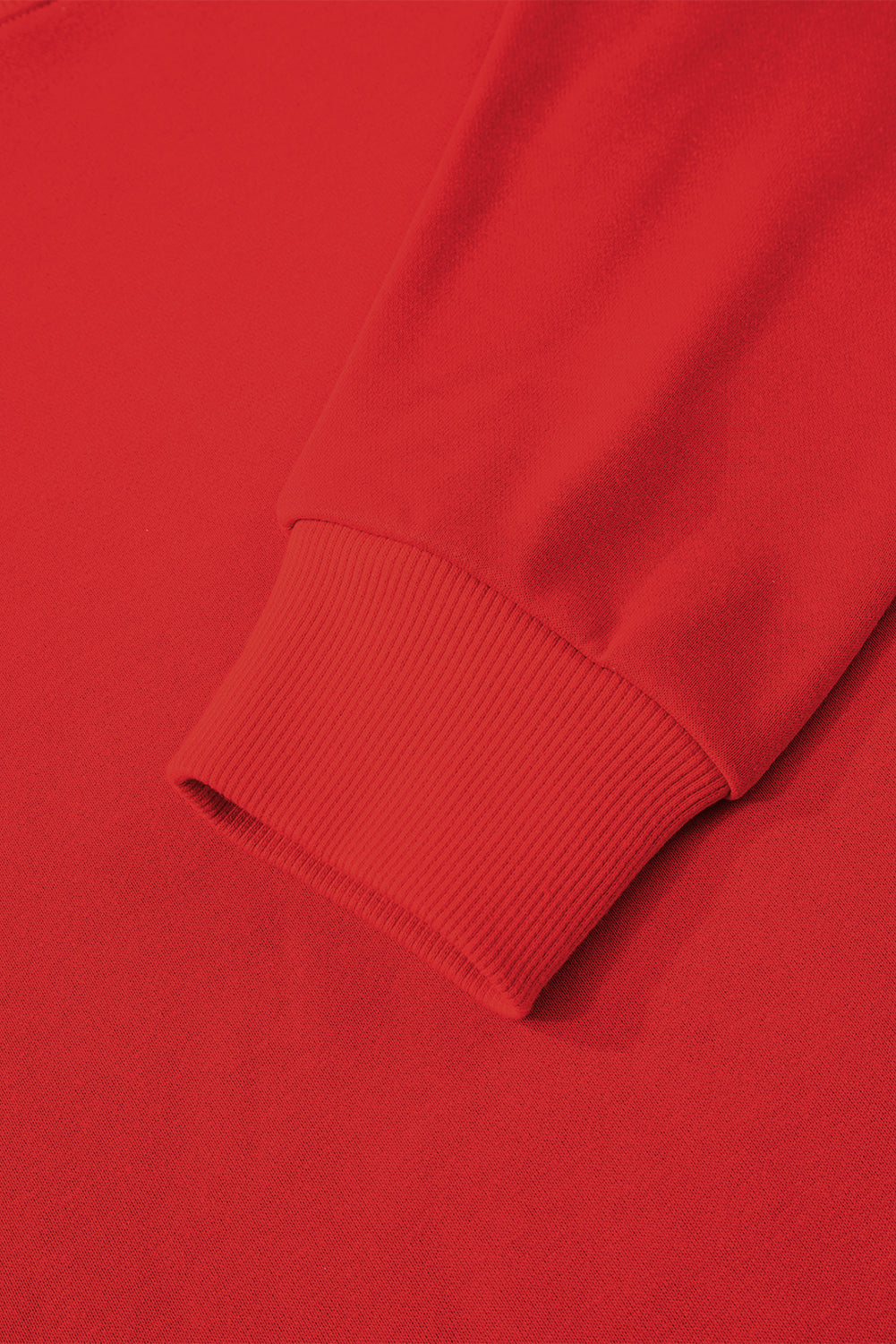 Fiery Red Varsity Striped Detail Drop Shoulder Oversized Sweatshirt-Tops/Sweatshirts & Hoodies-[Adult]-[Female]-2022 Online Blue Zone Planet