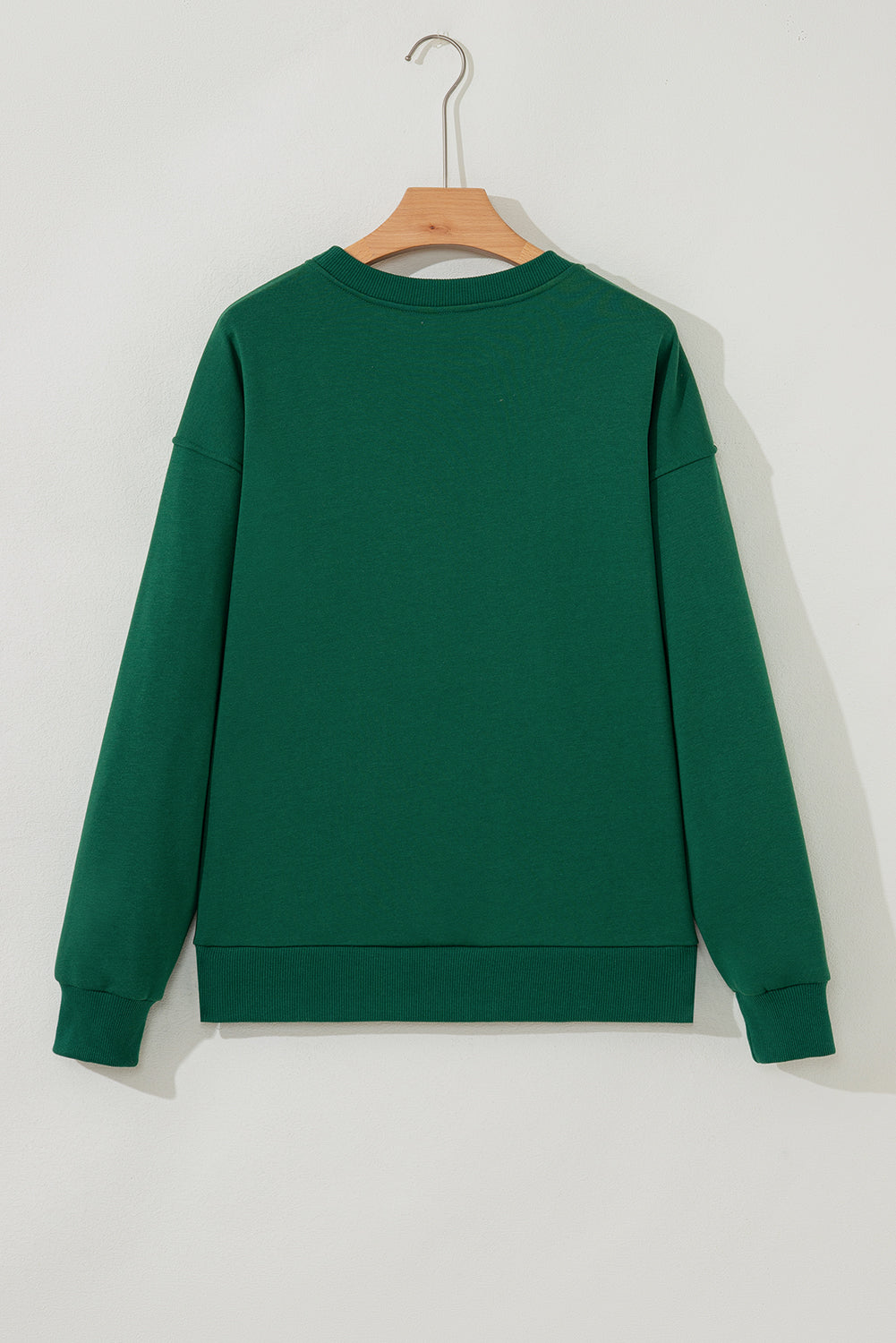 Evergreen Embroidered Letter Graphic Christmas Fashion Sweatshirt-Tops/Sweatshirts & Hoodies-[Adult]-[Female]-2022 Online Blue Zone Planet