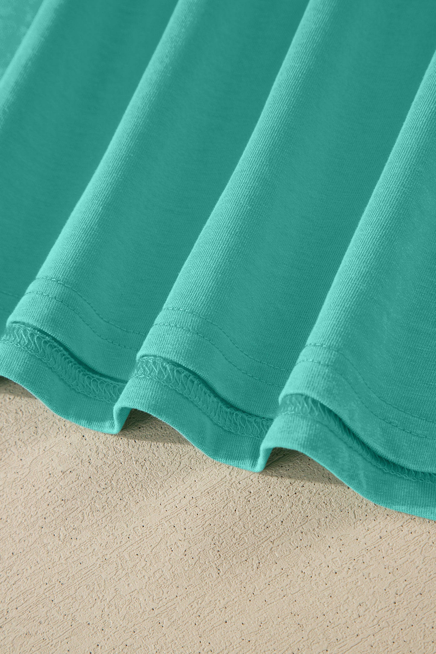Mint Green Cotton Mineral Wash T Shirt-Tops/Tops & Tees-[Adult]-[Female]-2022 Online Blue Zone Planet