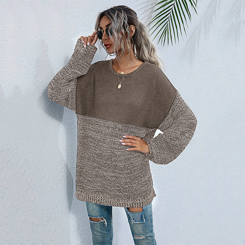 mid-length long sleeve knitted sweater BLUE ZONE PLANET