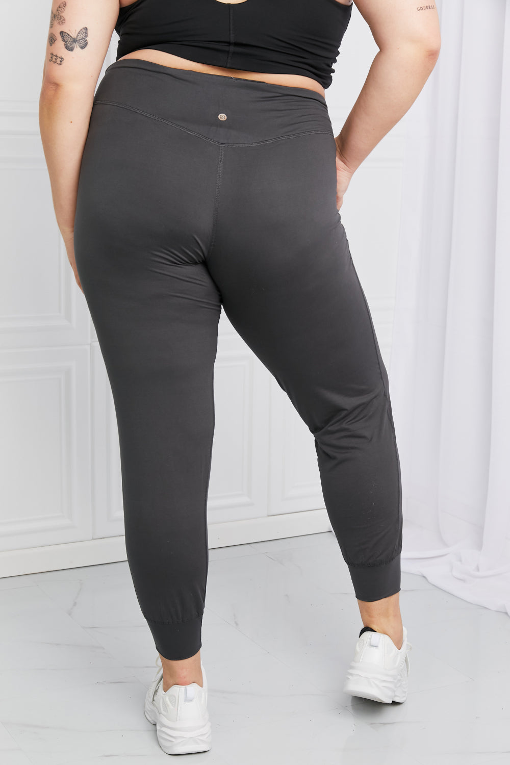 Leggings Depot Full Size Pocketed High Waist Pants-BOTTOMS SIZES SMALL MEDIUM LARGE-[Adult]-[Female]-2022 Online Blue Zone Planet