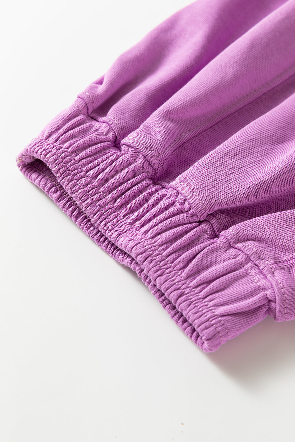 Lilac Drawstring Waist Patchwork Solid Color Jogger Pants-Bottoms/Pants & Culotte-[Adult]-[Female]-2022 Online Blue Zone Planet