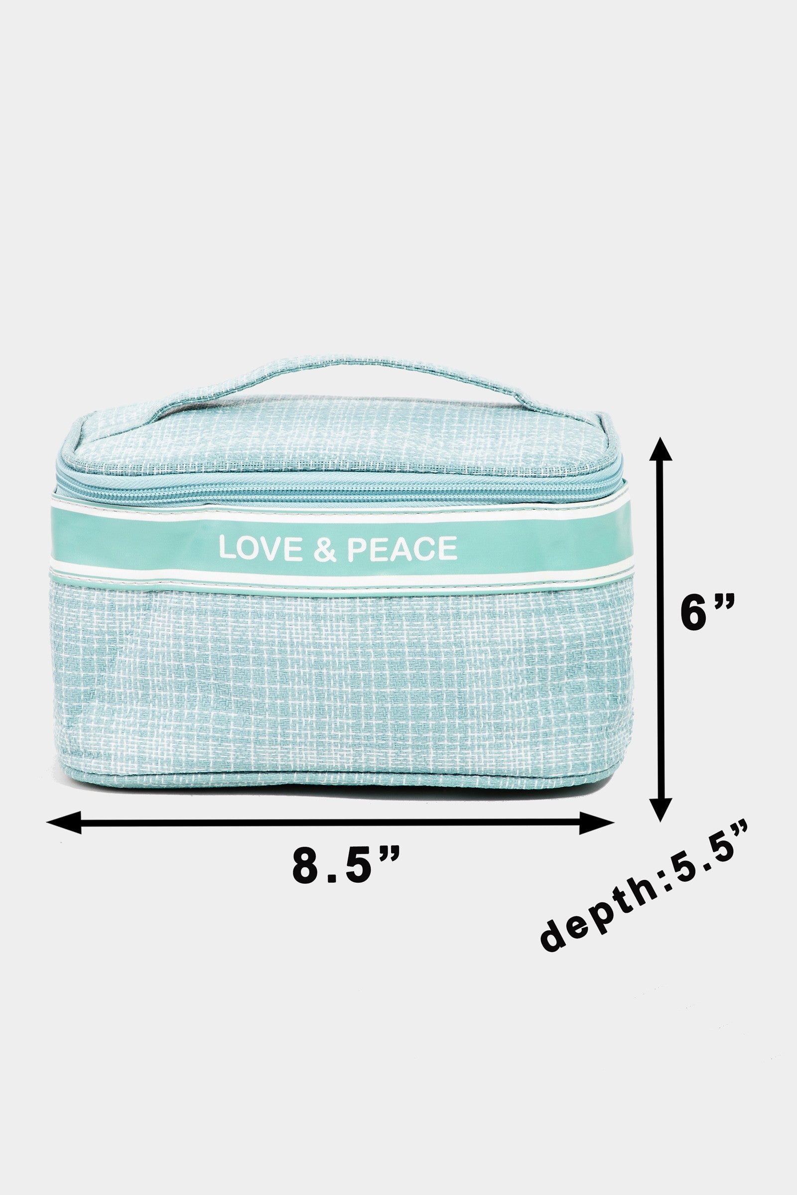 Blue Zone Planet | Fame Love & Peace Striped Handle Bag-HANDBAGS-[Adult]-[Female]-2022 Online Blue Zone Planet