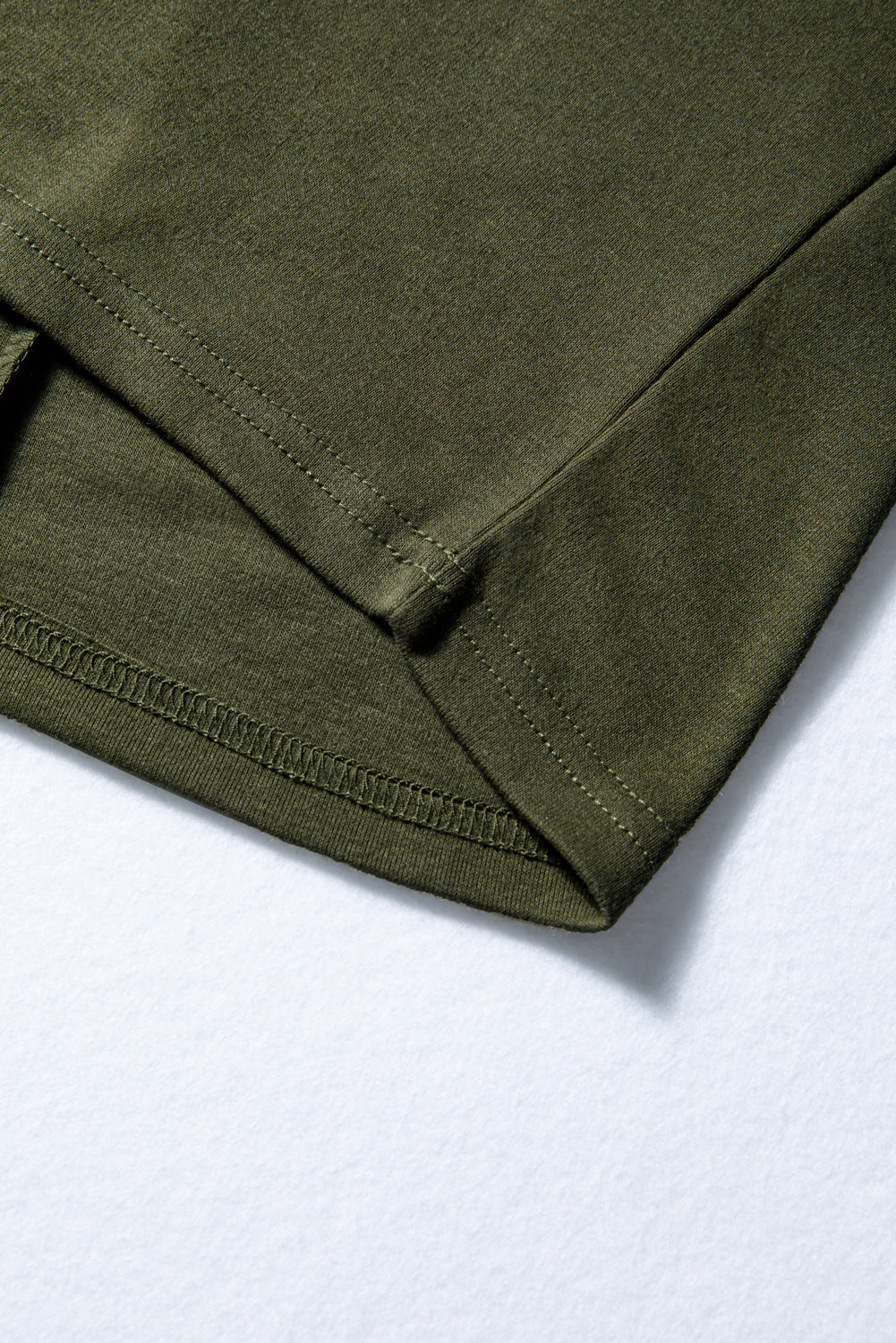 Four Leaf Clover Solid Color Extended Cuffs Long Sleeve Top-Tops/Long Sleeve Tops-[Adult]-[Female]-2022 Online Blue Zone Planet