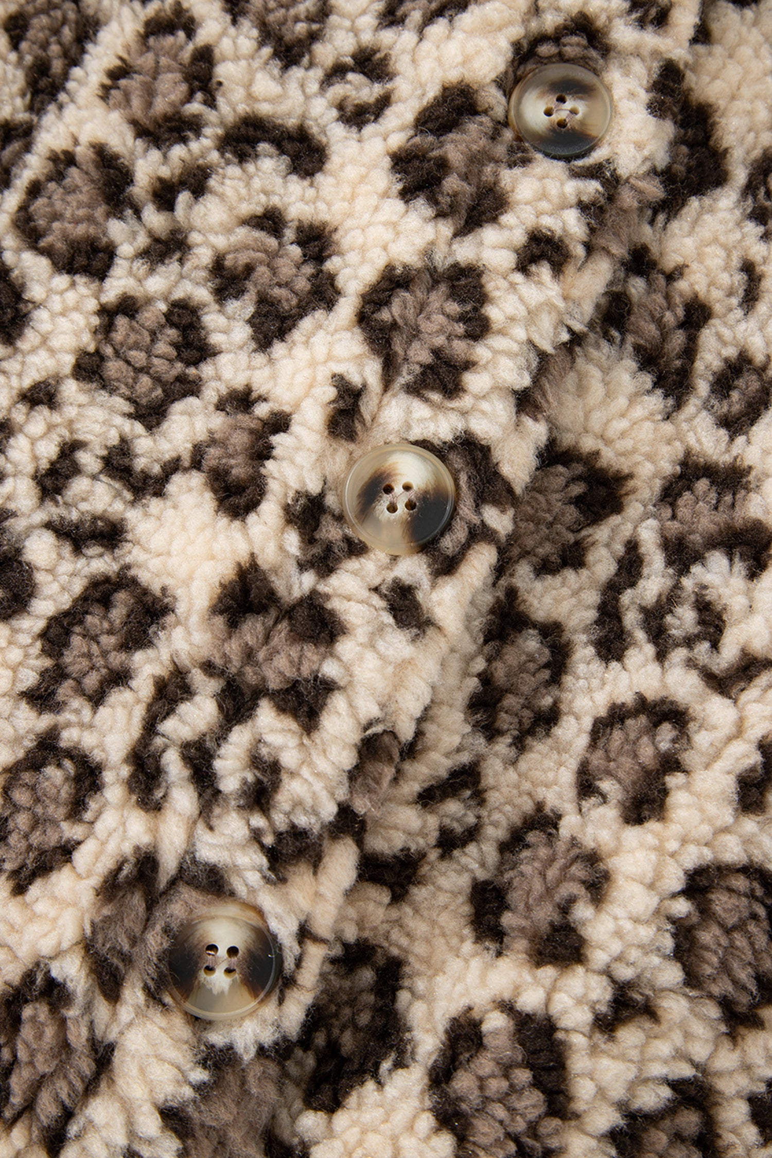 Brown Sherpa Leopard Print Flap Pocket Collared Button Up Jacket-Outerwear/Jackets-[Adult]-[Female]-2022 Online Blue Zone Planet