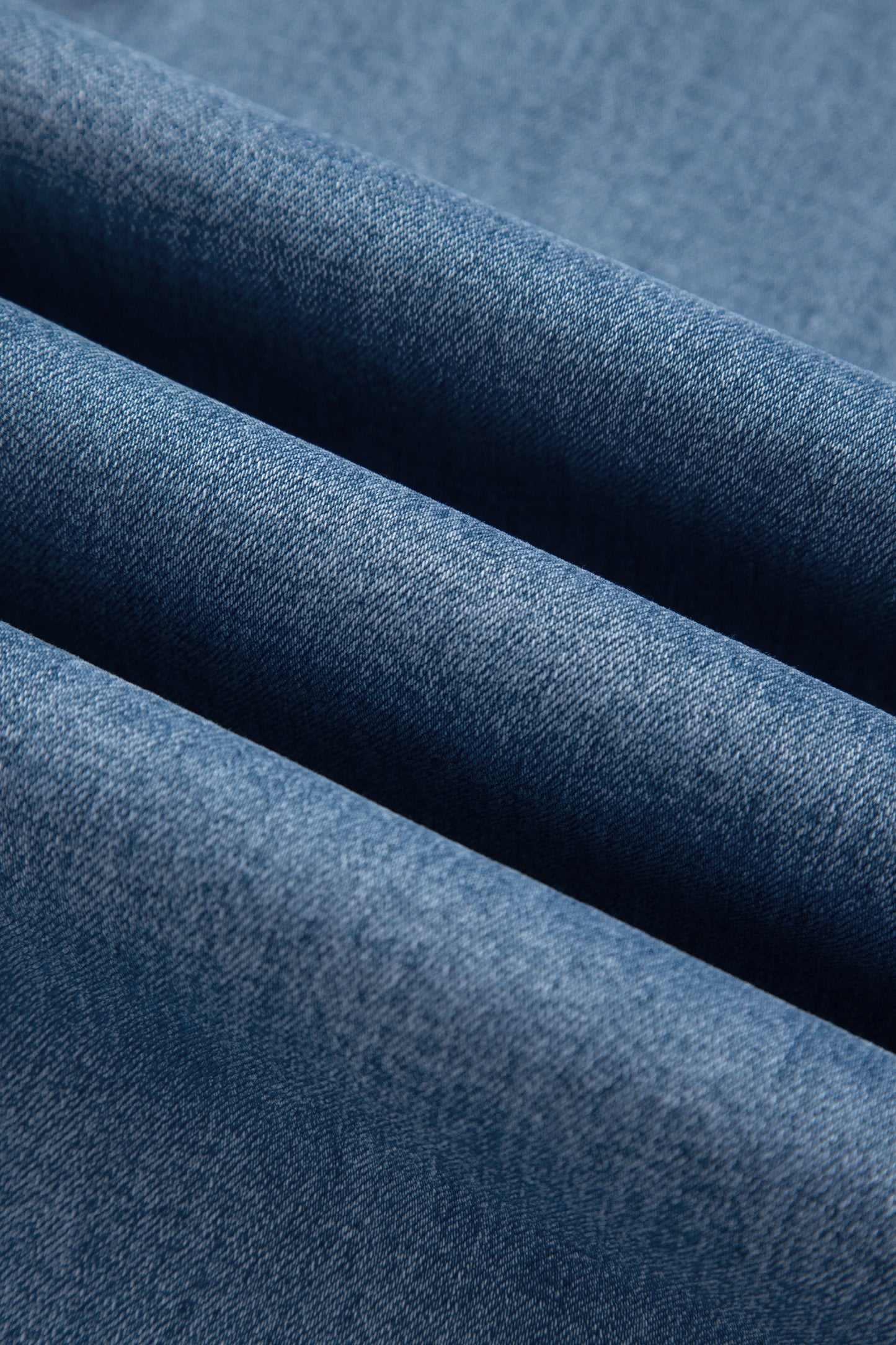 Dusk Blue Side Seam Rivet Detail Ankle Length Casual Jeans