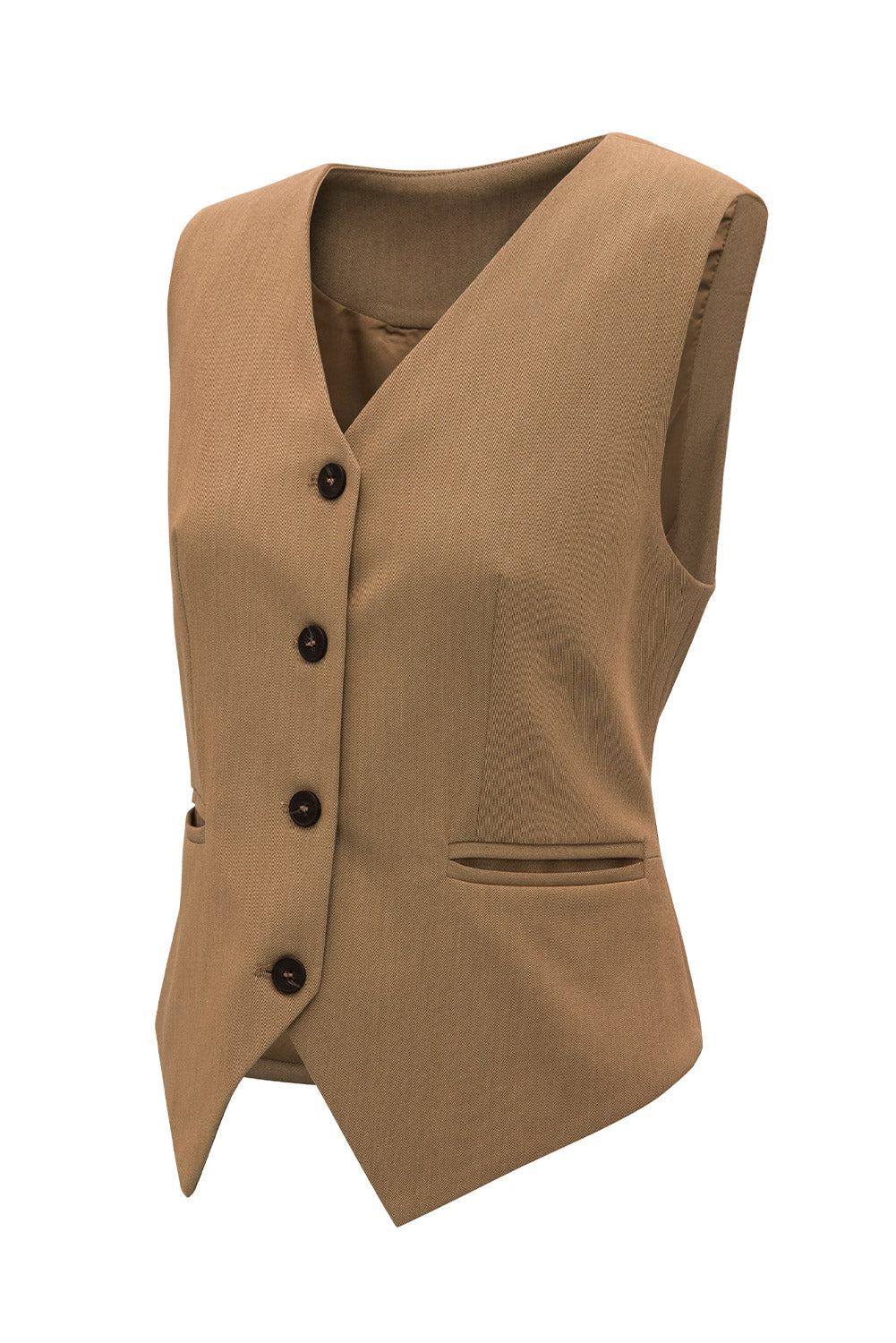 Blue Zone Planet | Pocketed Button Up Vest-TOPS / DRESSES-[Adult]-[Female]-2022 Online Blue Zone Planet