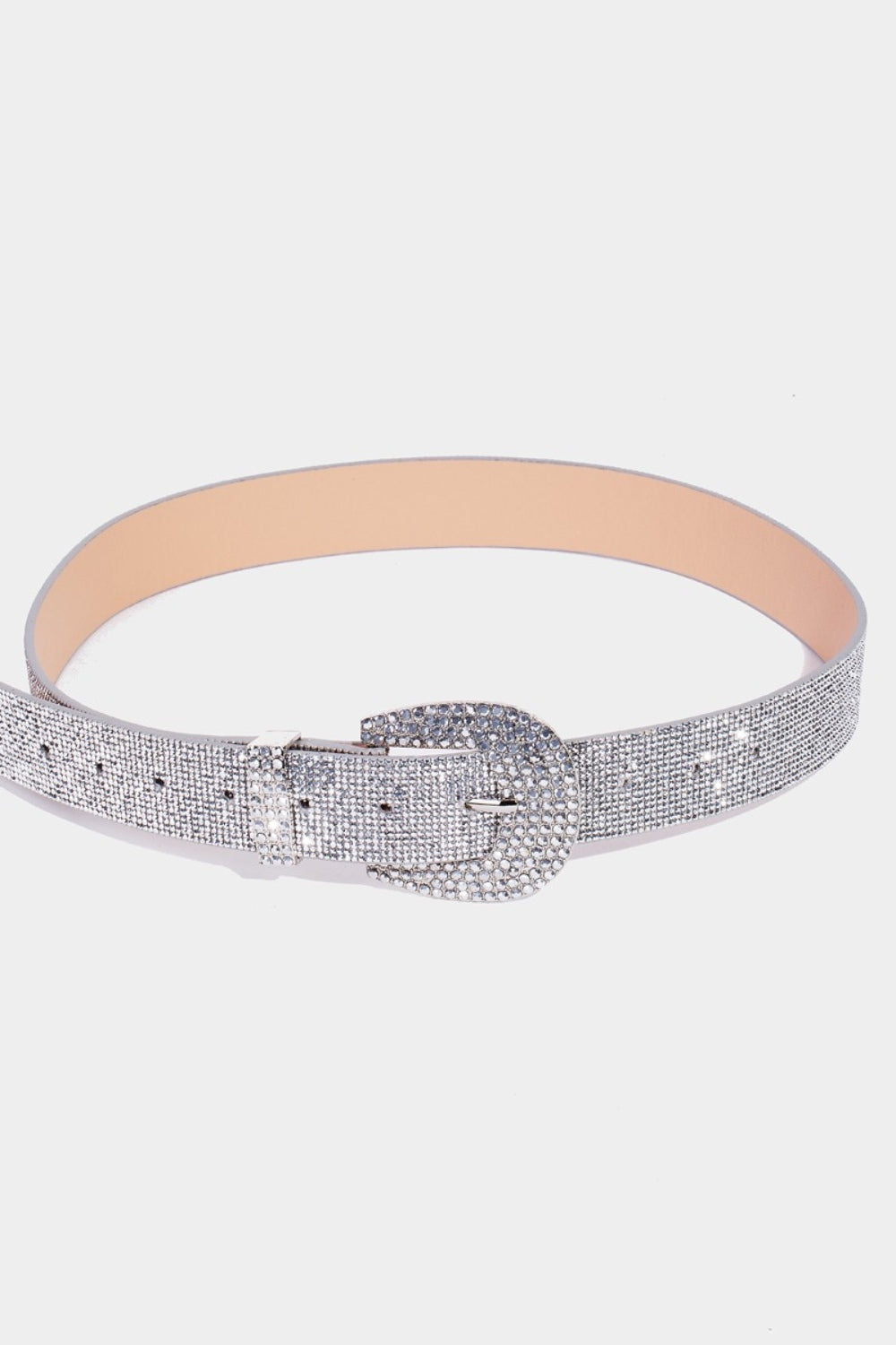 Fame Rhinestone Embellished Belt-BELTS-[Adult]-[Female]-2022 Online Blue Zone Planet