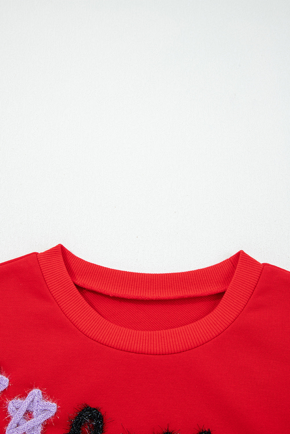 Fiery Red How Bout Them Dawgs Embroidered Script Balloon Sleeve Sweatshirt-Tops/Sweatshirts & Hoodies-[Adult]-[Female]-2022 Online Blue Zone Planet