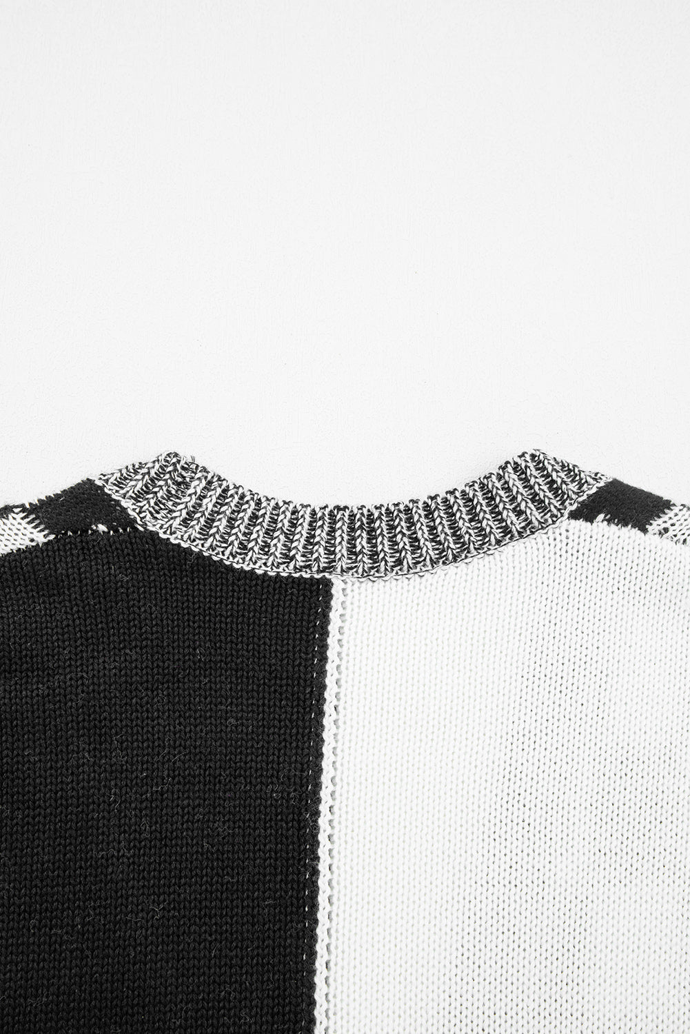 Black Checkered Open Front Drop Shoulder Cardigan-Sweaters & Cardigans/Cardigans-[Adult]-[Female]-2022 Online Blue Zone Planet