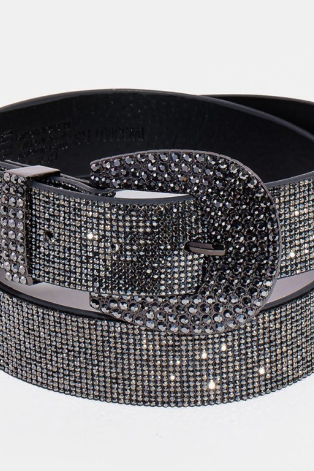 Fame Rhinestone Embellished Belt-BELTS-[Adult]-[Female]-2022 Online Blue Zone Planet