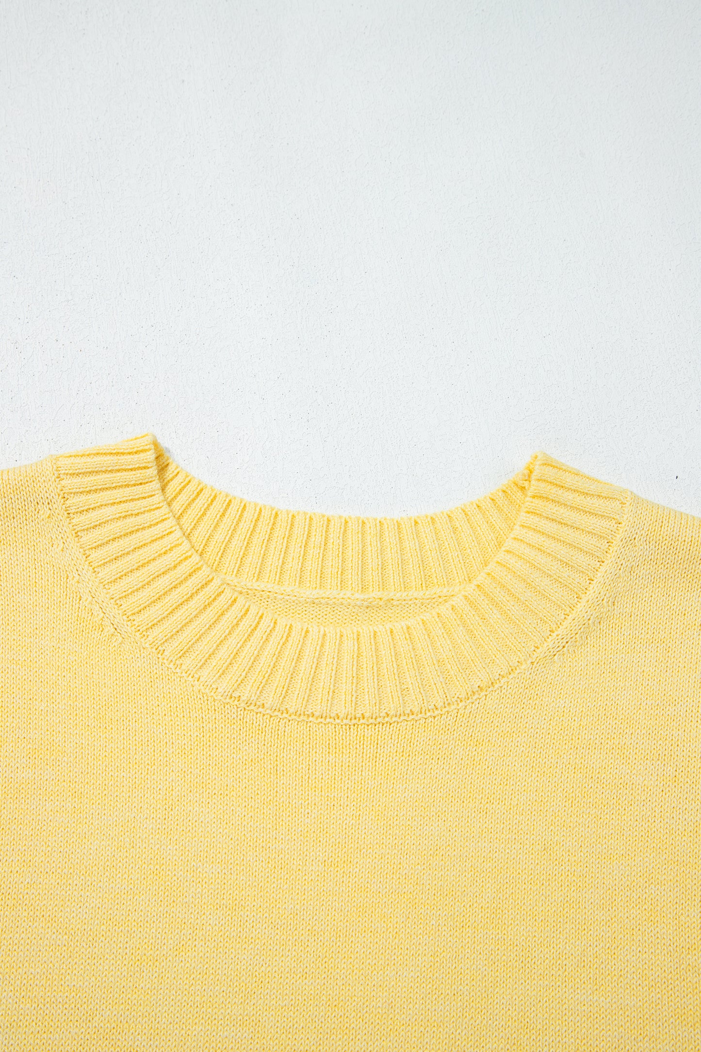 Yellow Cream Large Armhole Side Slit Loose Sweater Vest-TOPS / DRESSES-[Adult]-[Female]-2022 Online Blue Zone Planet