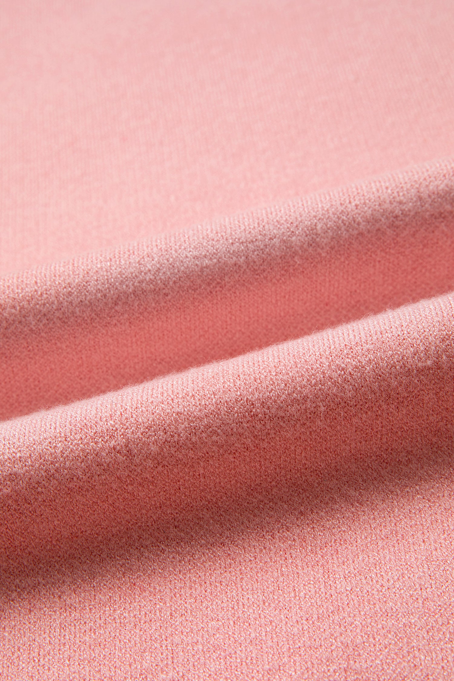 Gossamer Pink Drop Shoulder Round Neck Towel Embroidery Slogan Pullover Sweater-TOPS / DRESSES-[Adult]-[Female]-2022 Online Blue Zone Planet