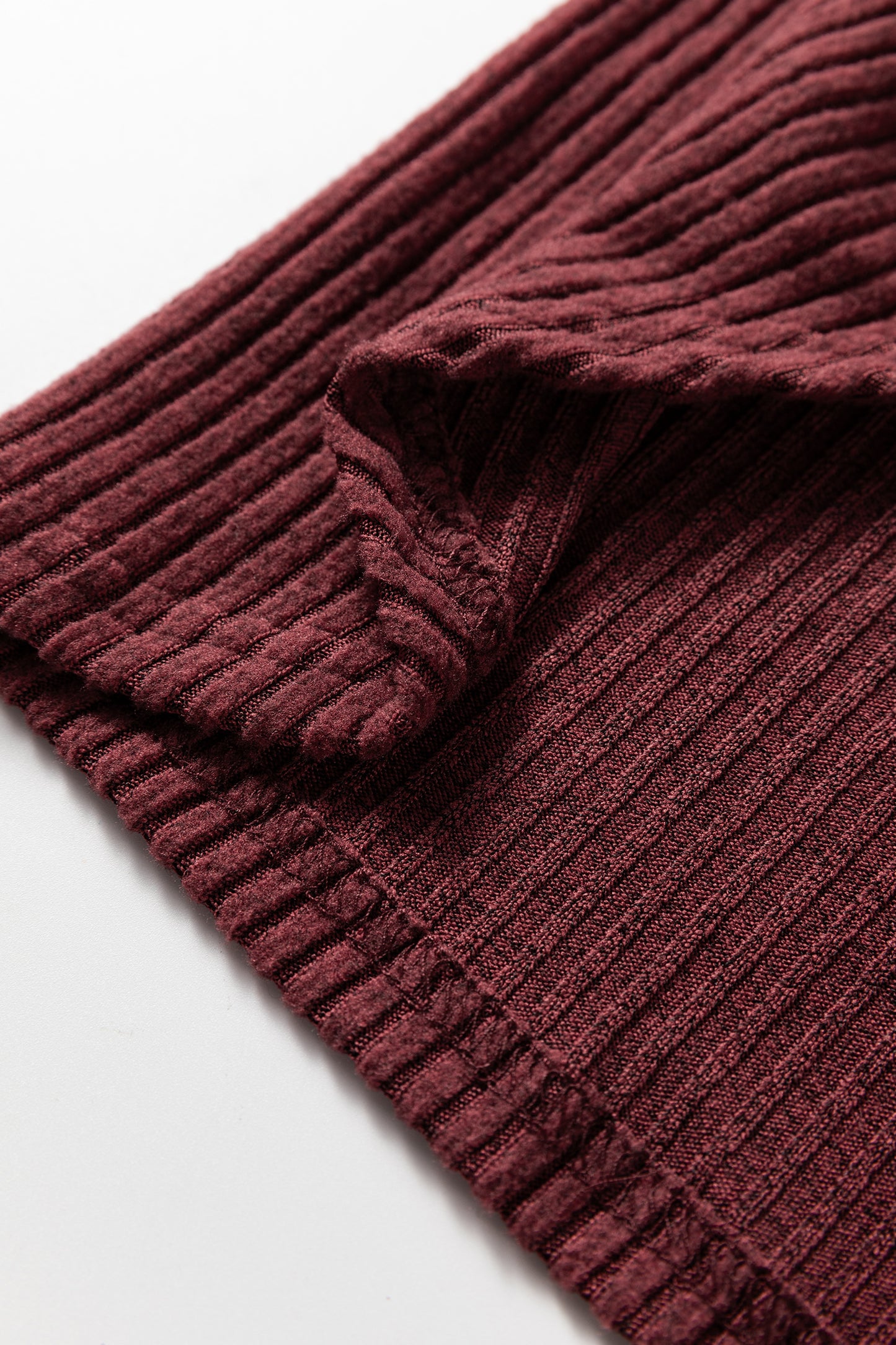 Wild Ginger Plus Size Ribbed Button Decor Long Sleeve Loose Top-Plus Size/Plus Size Tops/Plus Size Long Sleeve Tops-[Adult]-[Female]-2022 Online Blue Zone Planet