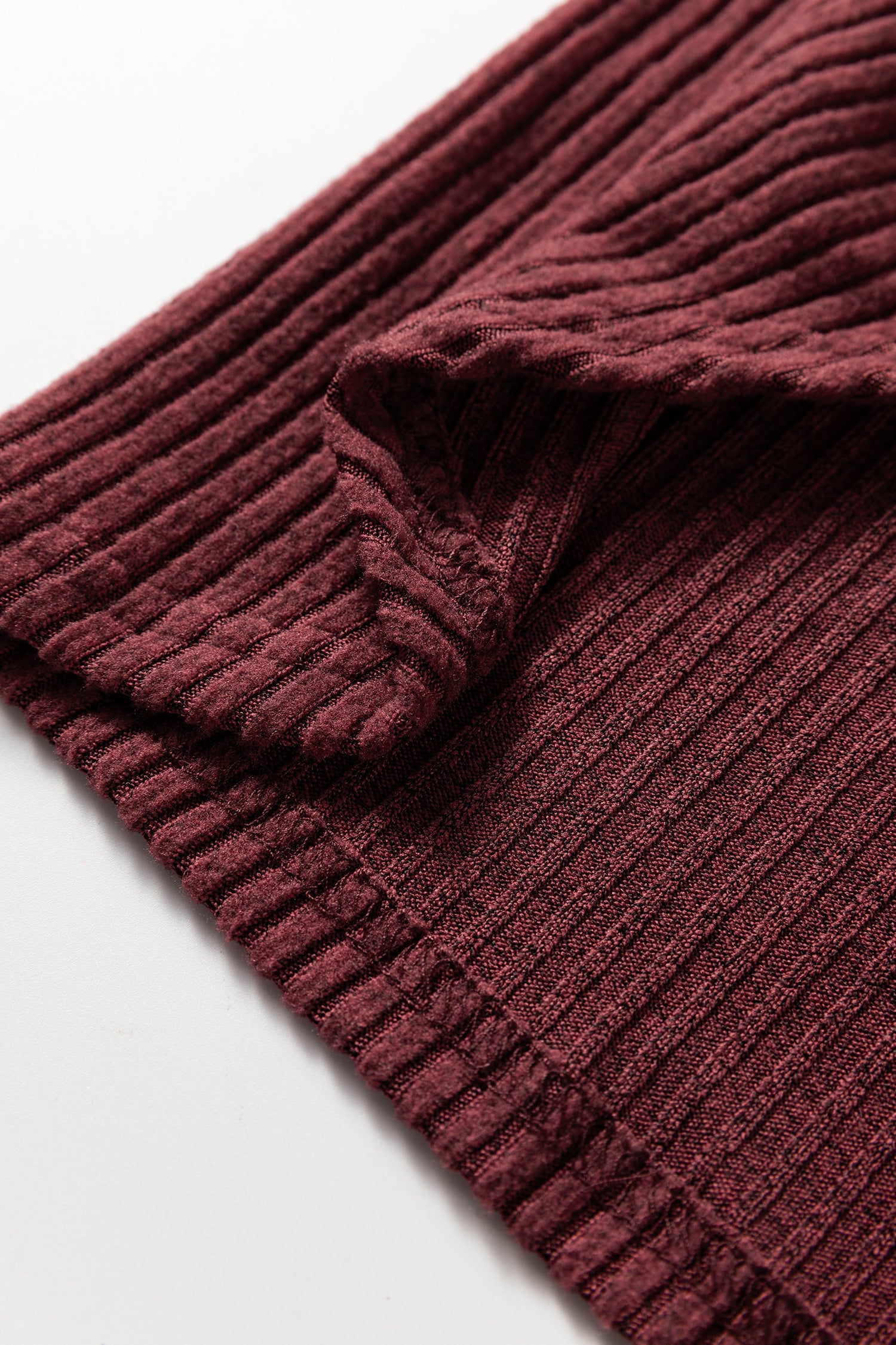 Wild Ginger Plus Size Ribbed Button Decor Long Sleeve Loose Top-Plus Size/Plus Size Tops/Plus Size Long Sleeve Tops-[Adult]-[Female]-2022 Online Blue Zone Planet