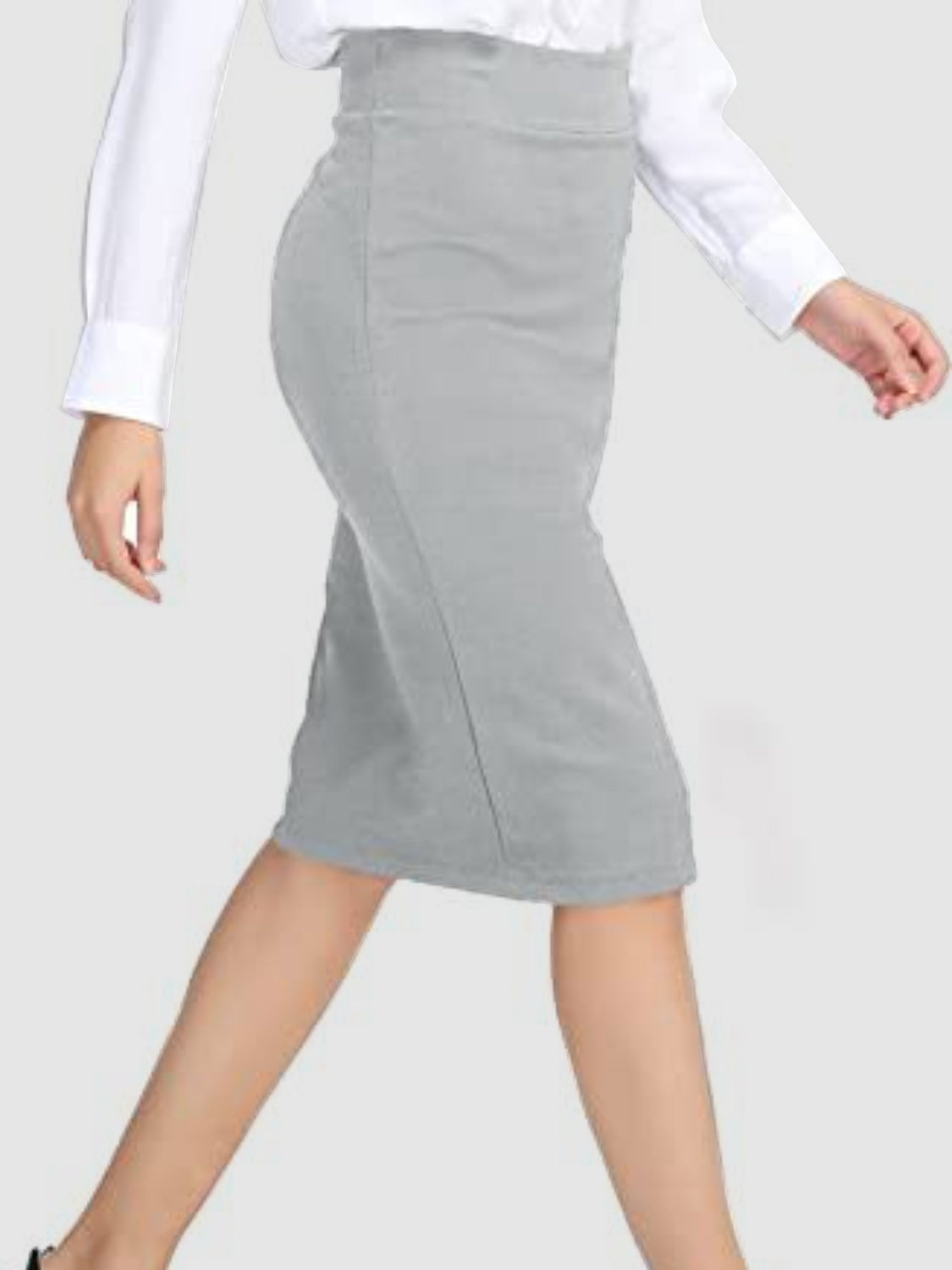 High Waist Wrap Skirt-BOTTOMS SIZES SMALL MEDIUM LARGE-[Adult]-[Female]-Gray-S-2022 Online Blue Zone Planet