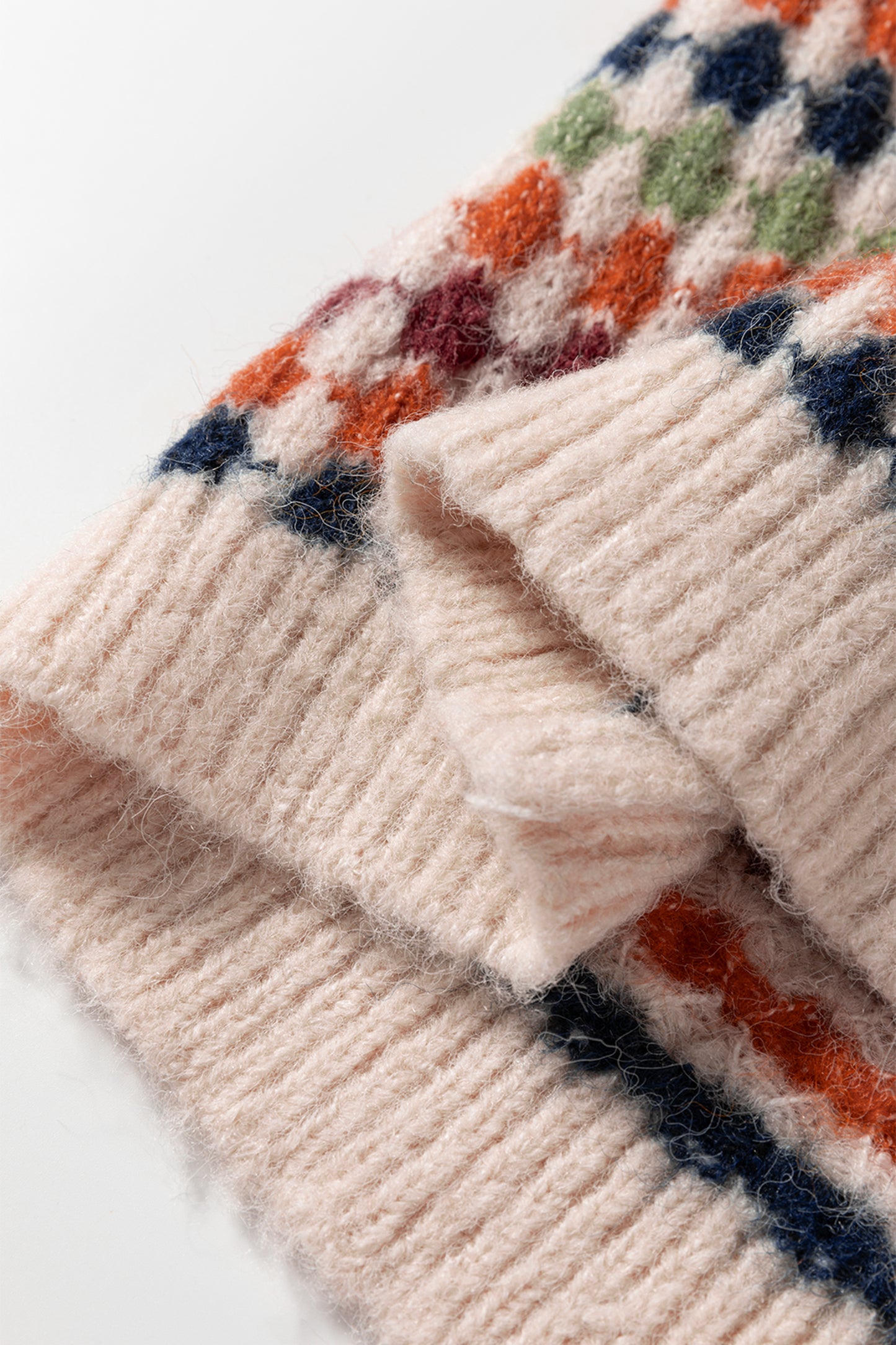 Multicolour Dotty Striped Pattern Knit Drop Shoulder Sweater-TOPS / DRESSES-[Adult]-[Female]-2022 Online Blue Zone Planet