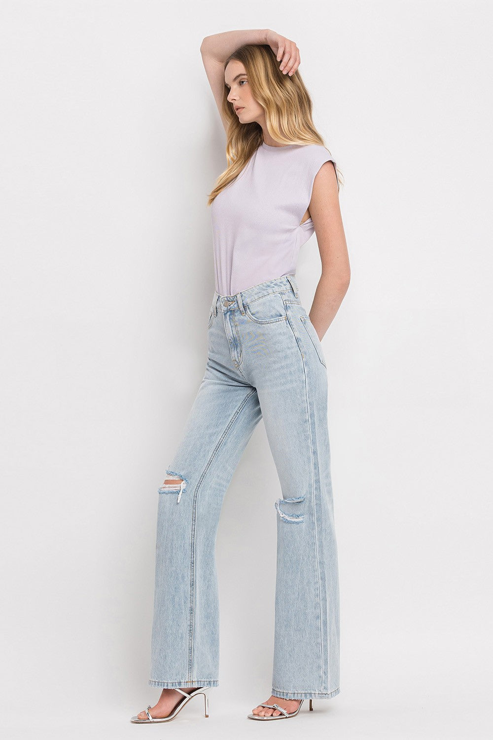 Vervet by Flying Monkey 90'S Vintage Super High Rise Flare Jeans-TOPS / DRESSES-[Adult]-[Female]-2022 Online Blue Zone Planet