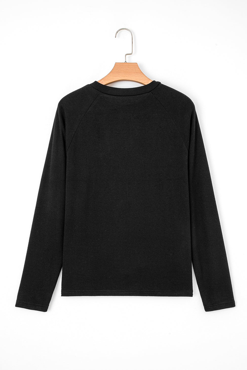 White Solid Color Seam Detail Raglan Long Sleeve Top-Tops/Long Sleeve Tops-[Adult]-[Female]-2022 Online Blue Zone Planet
