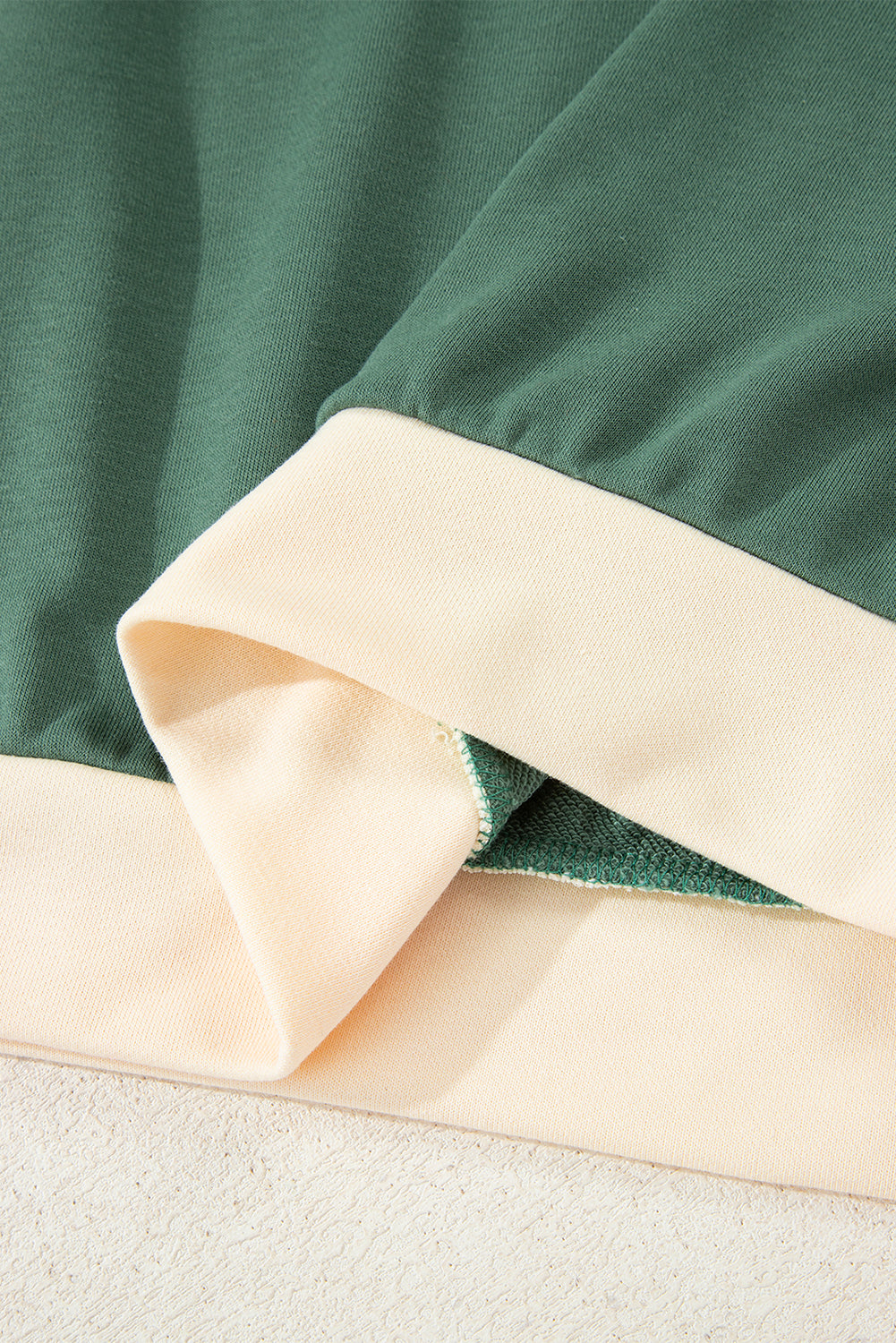 Chestnut 2pcs Color Block Pullover Loose Pant Set-Two Piece Sets/Pant Sets-[Adult]-[Female]-2022 Online Blue Zone Planet