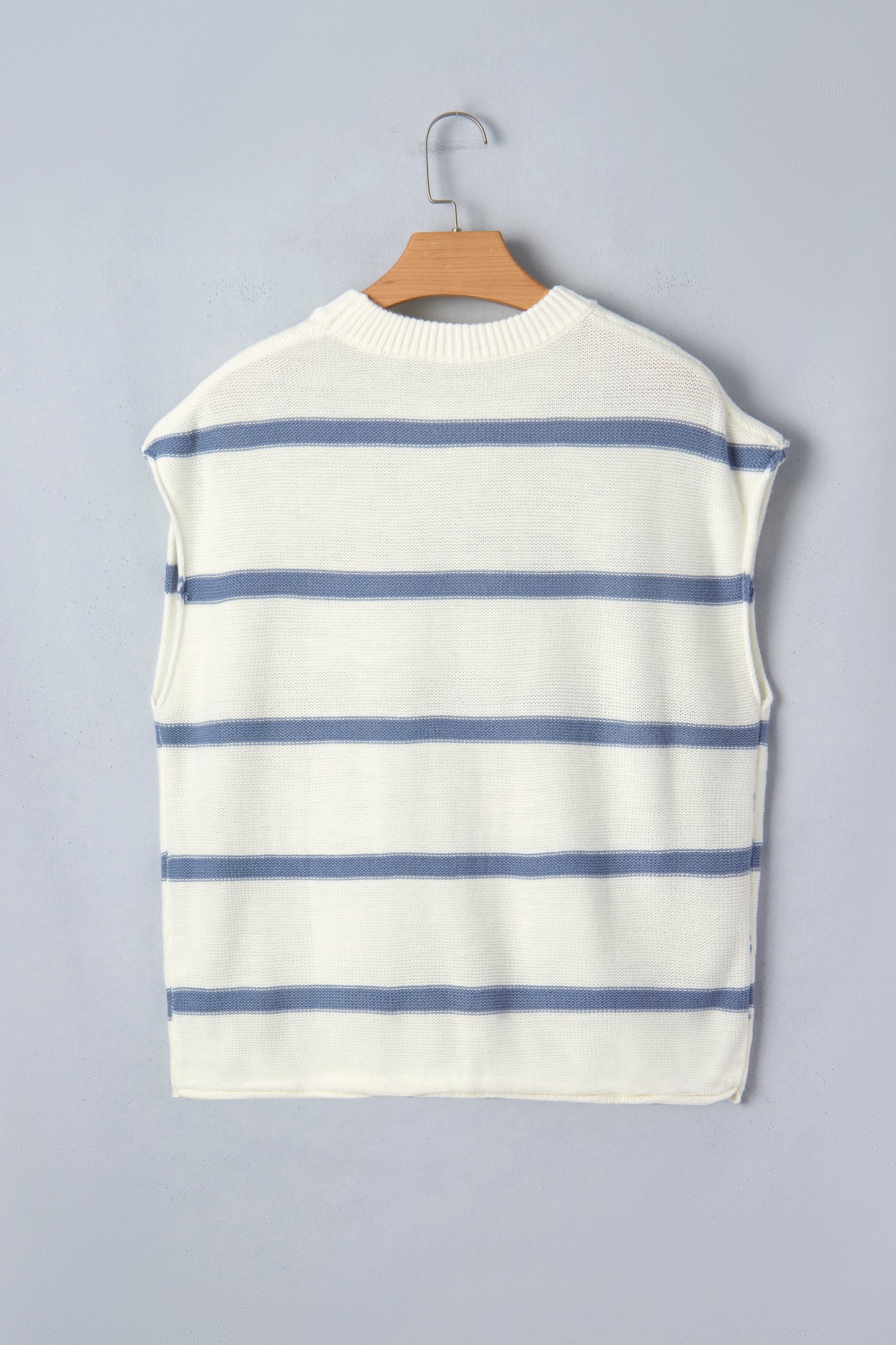 Blue Striped Batwing Sleeve Sweater Tee-TOPS / DRESSES-[Adult]-[Female]-2022 Online Blue Zone Planet