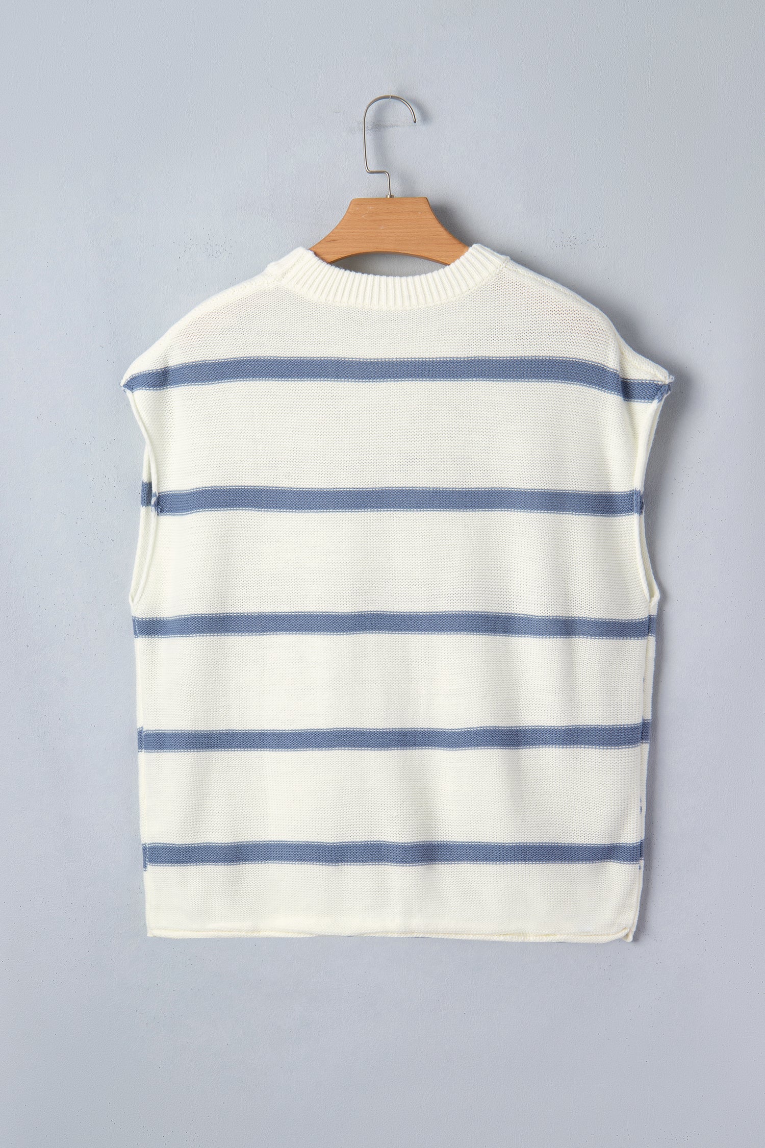 Blue Striped Batwing Sleeve Sweater Tee-TOPS / DRESSES-[Adult]-[Female]-2022 Online Blue Zone Planet