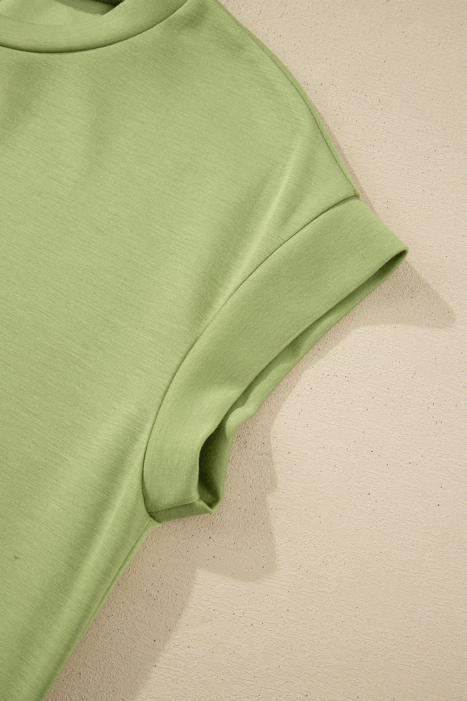 Green Bay Solid Color Long T Shirt Dress with Slits-TOPS / DRESSES-[Adult]-[Female]-2022 Online Blue Zone Planet